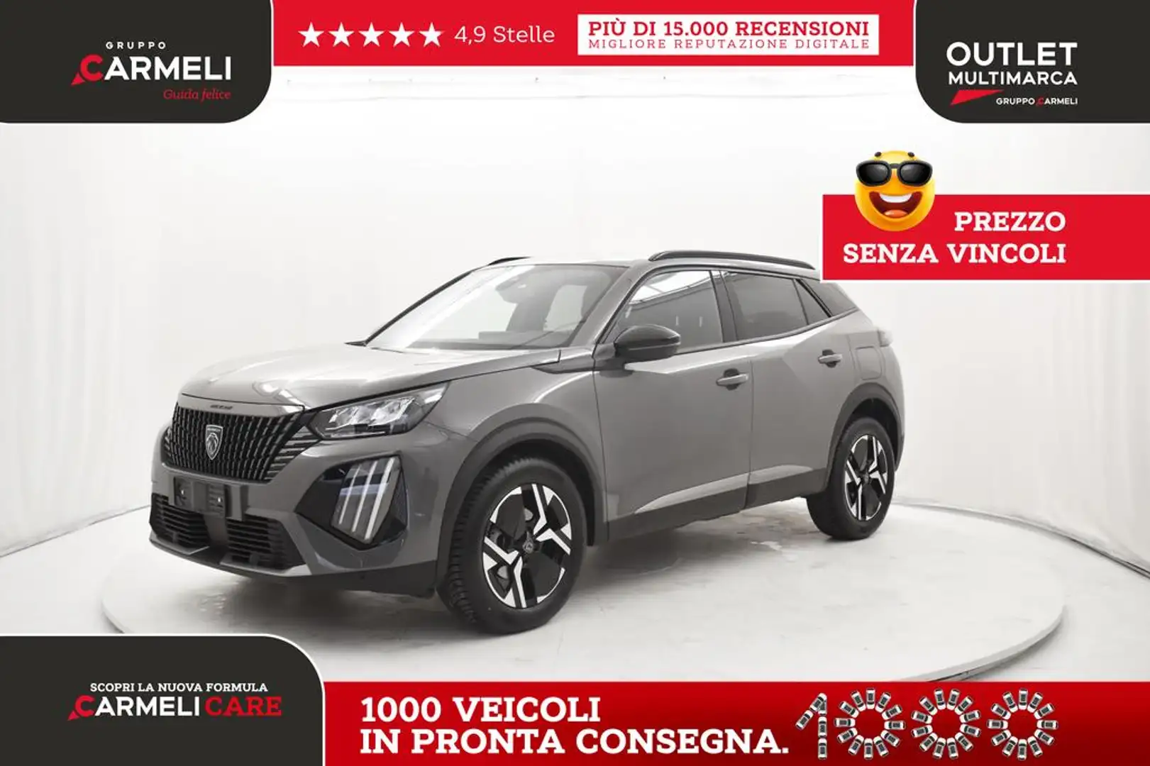 Peugeot 2008 1.2 puretech Allure s&s 100cv Grigio - 1