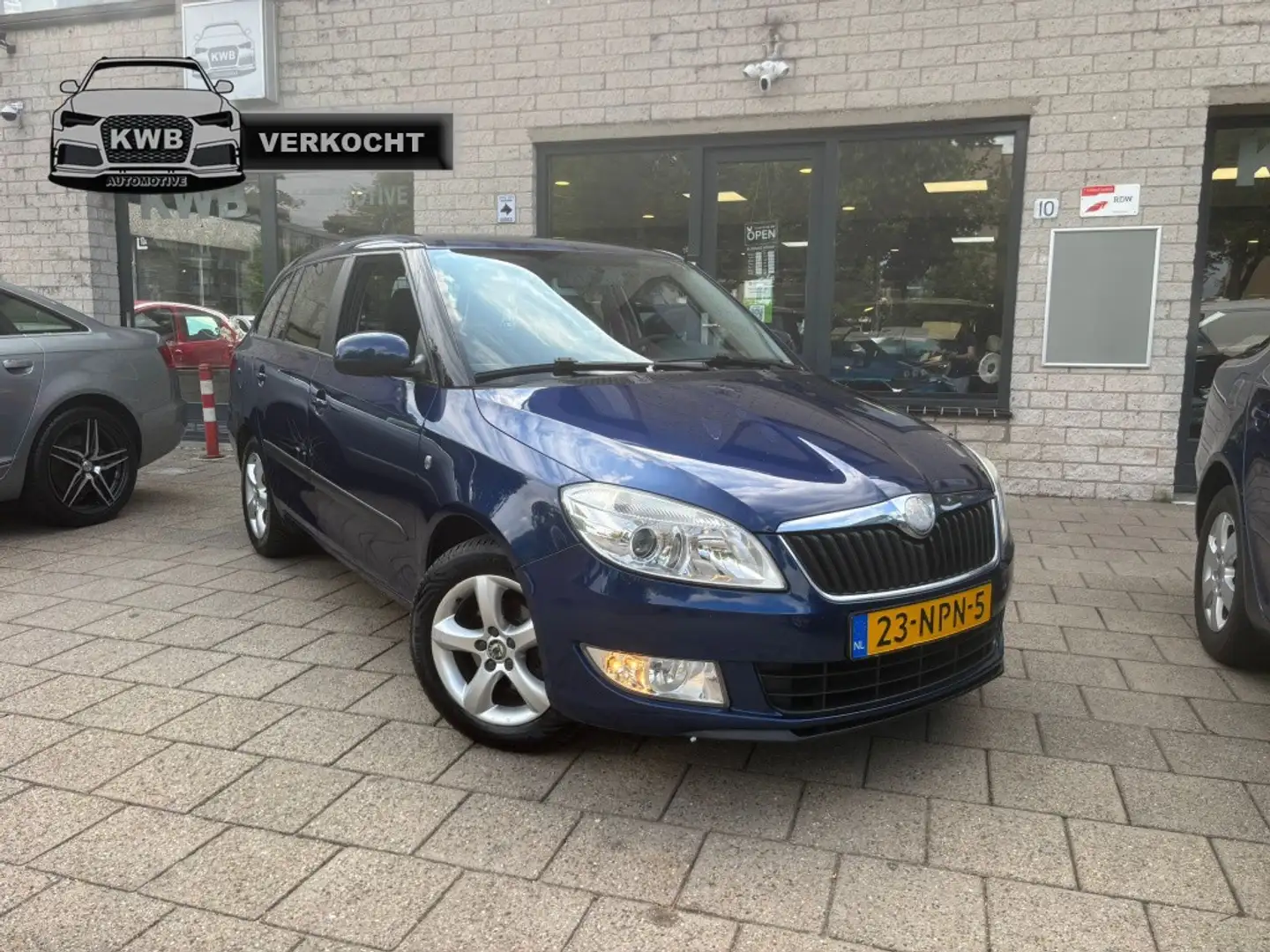Skoda Fabia Combi 1.2 TDI Airco trekhaak Nieuwe apk Nap Blauw - 1