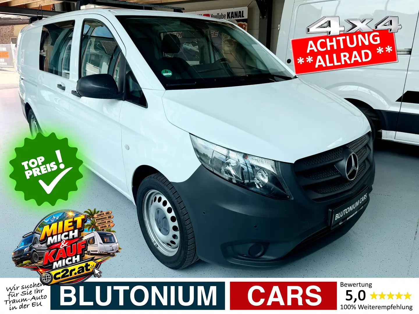 Mercedes-Benz Vito 116 4MATIC extralang *AHK*SORTIMO*SIHZ*CAM*PDC* Weiß - 1