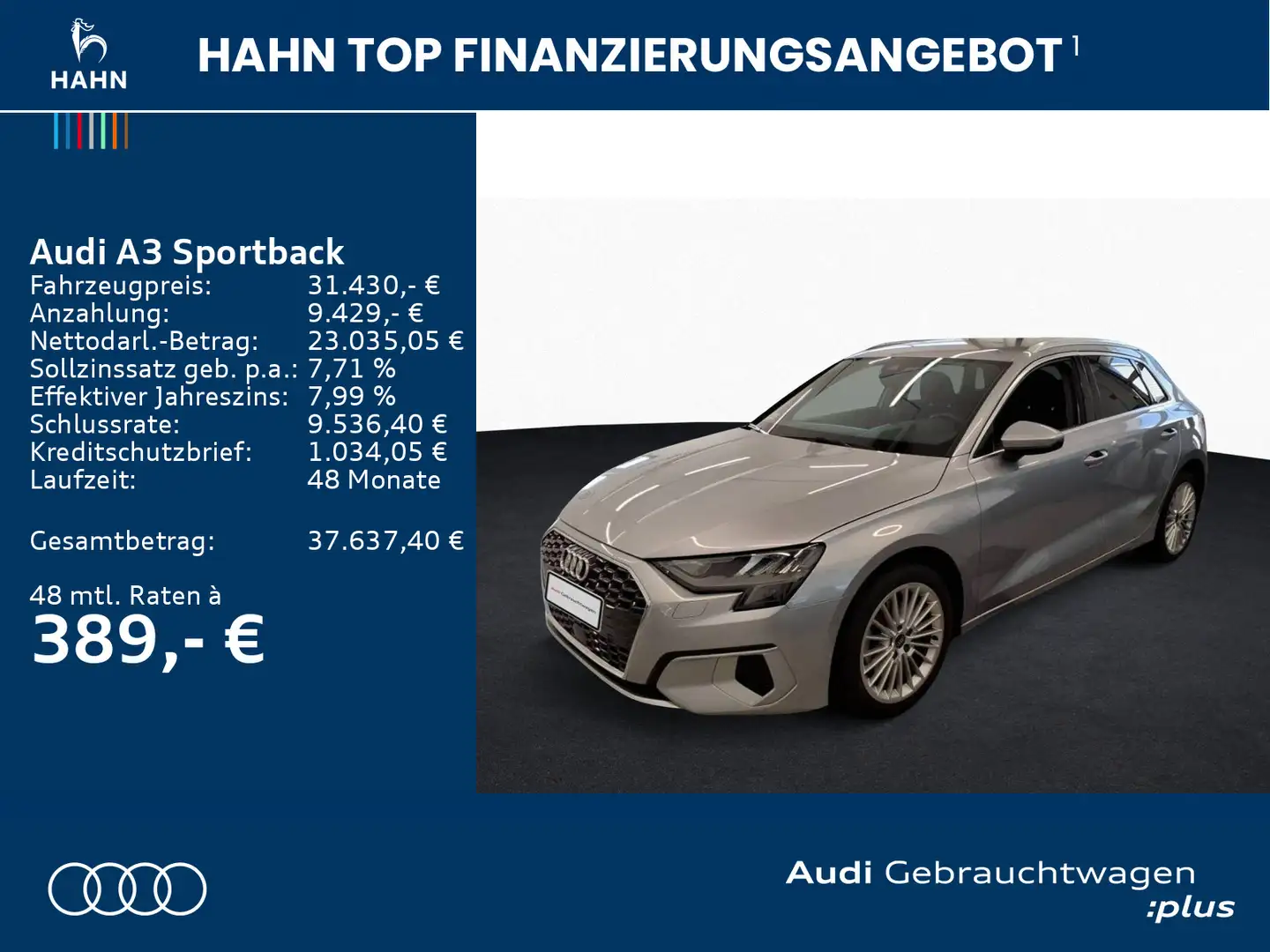 Audi A3 35TFSI S-tronic advanced AHK PDC Silber - 2