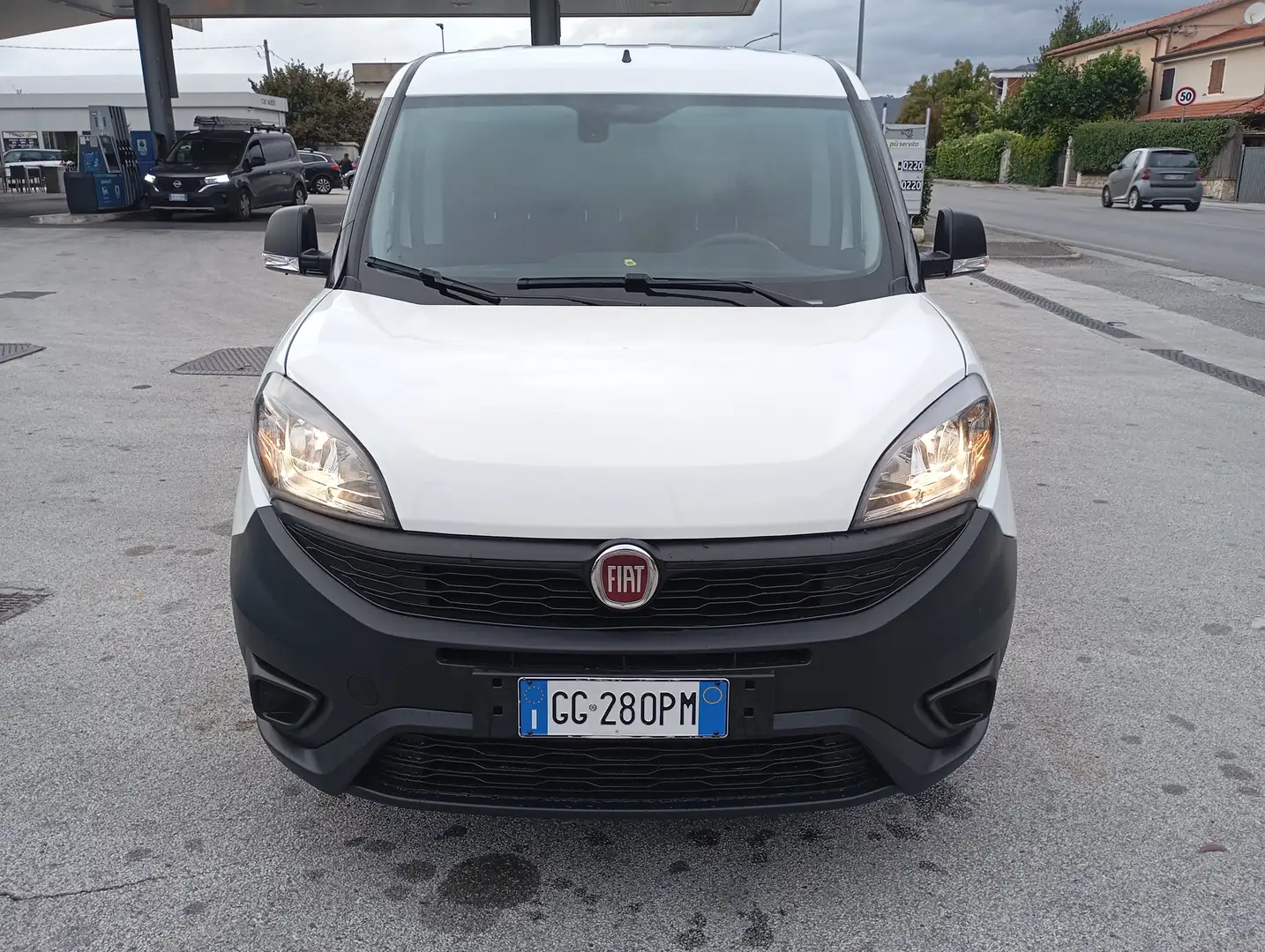 Fiat Doblo MAXI3POSTI14 tjet 120cv benzmet 10/21 cruise contr Wit - 2