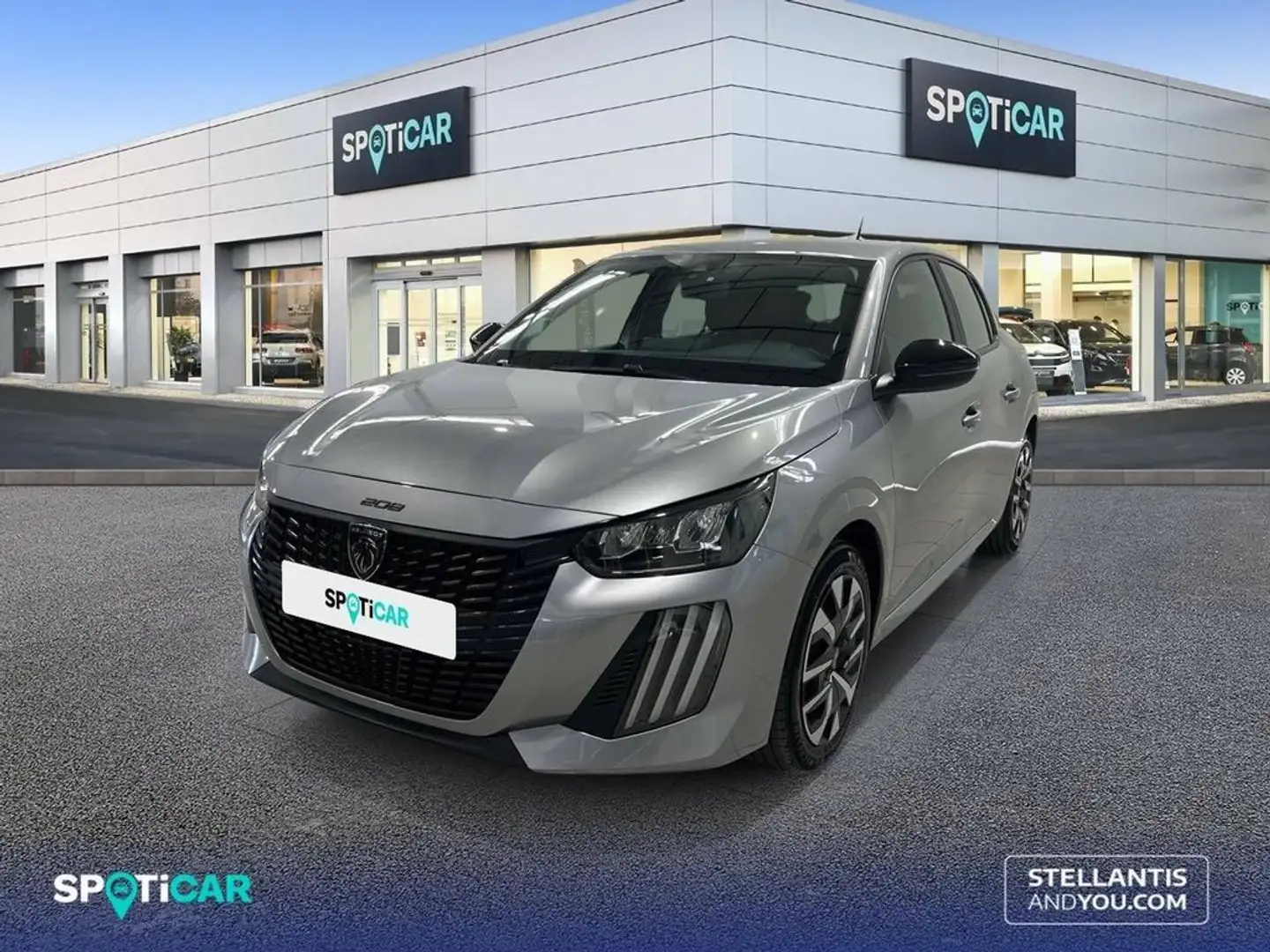 Peugeot 208 Puretech 100 Active Gris - 1