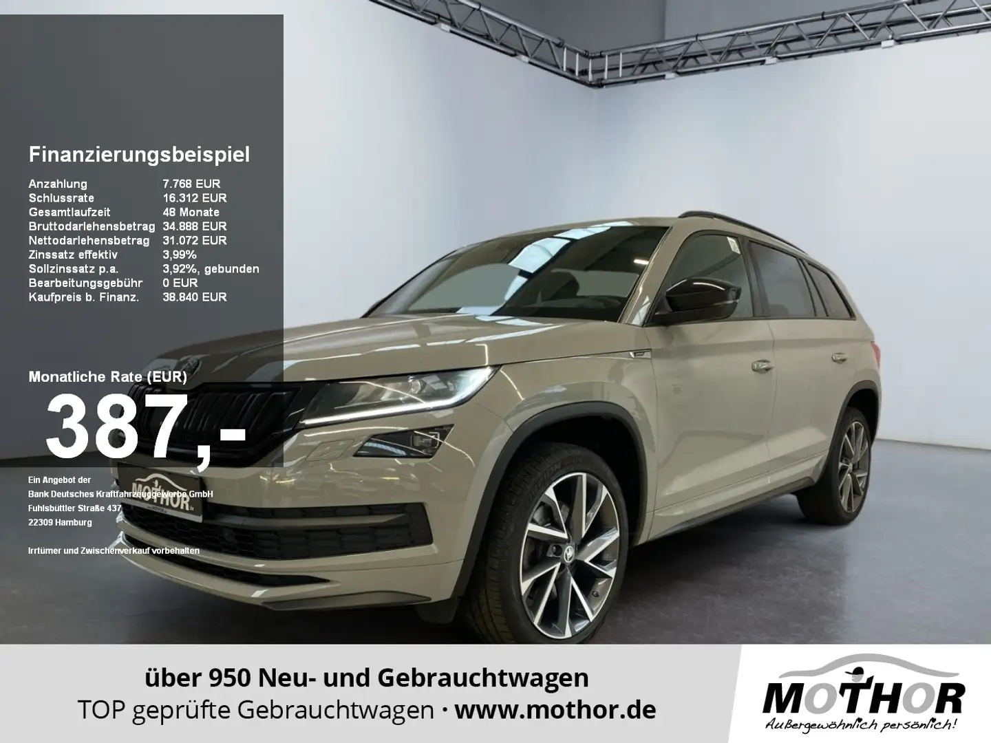 Skoda Kodiaq Sportline 2.0 TDI 4x4 DSG Standheizung Gri - 1