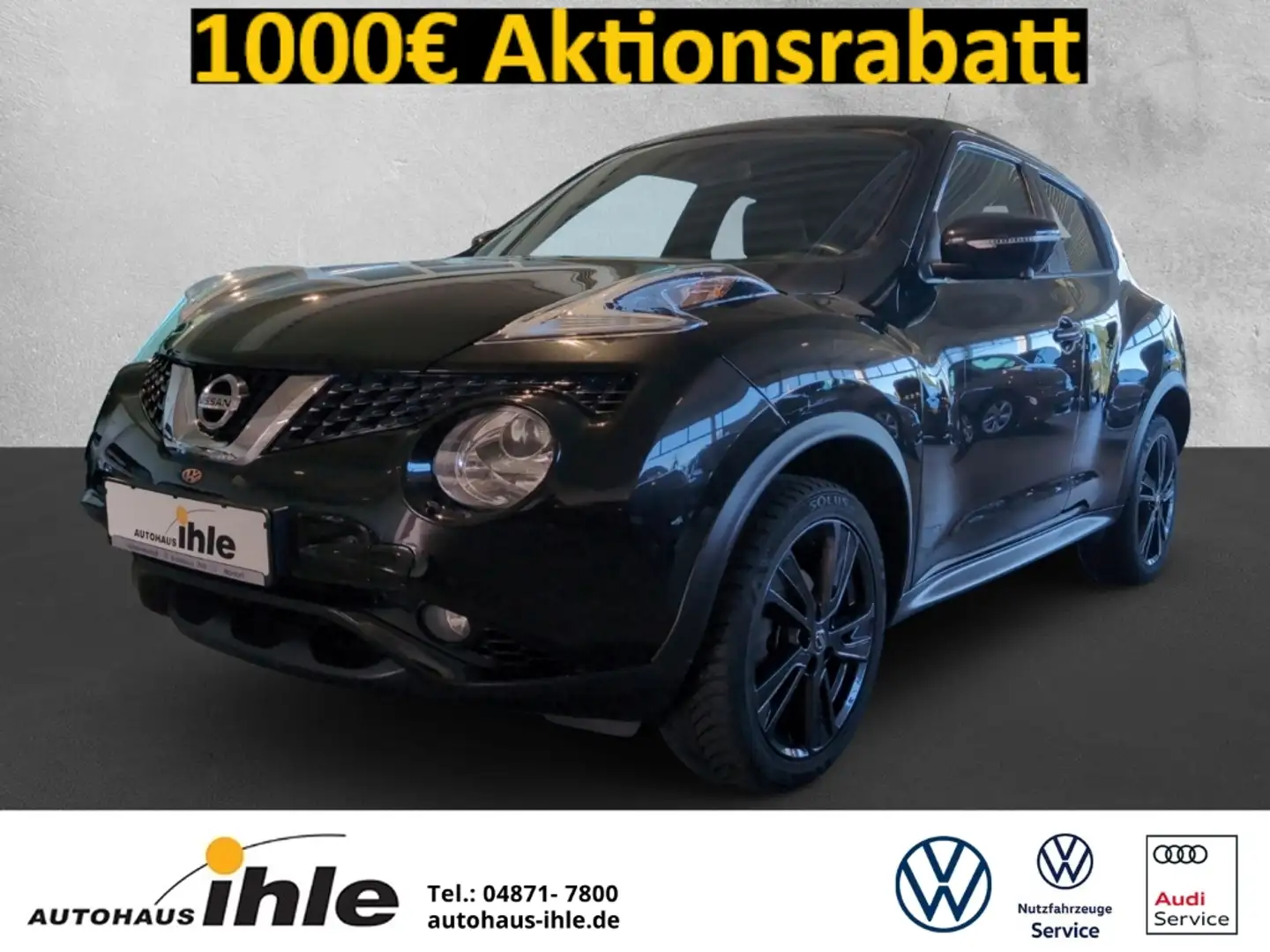 Nissan Juke 1,2 DIG-T N-Connecta XENON+AROUNDVIEW+KEYLESS Schwarz - 1