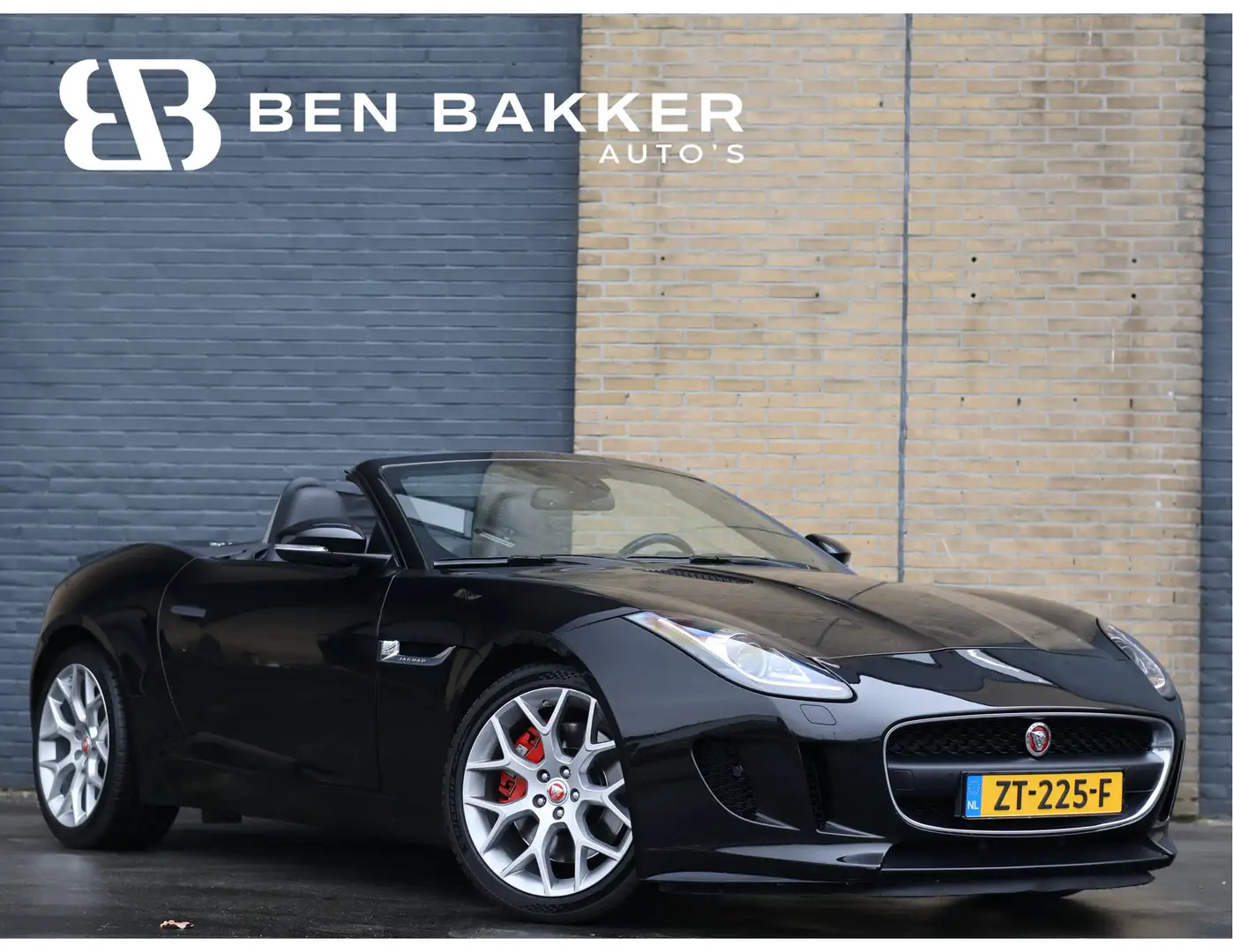Jaguar F-Type 3.0 V6 Convertible | Cam | Leder | Nav | Cruise | Zwart - 1