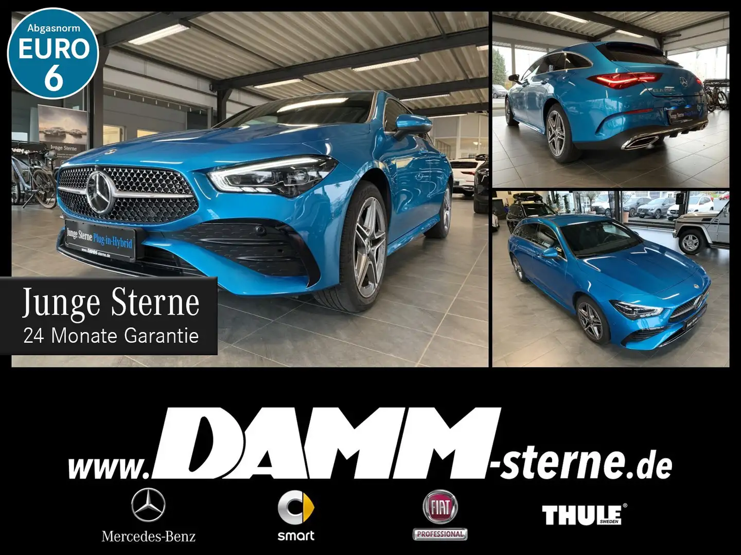 Mercedes-Benz CLA 250 CLA 250 e SB AMG Premium/FAP/Leder/AHK/Multibeam Blauw - 1