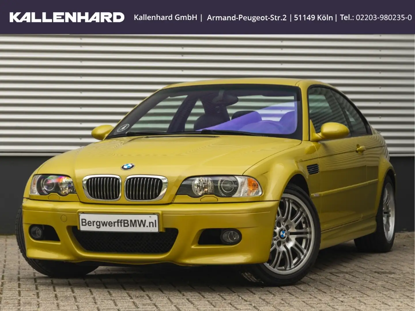 BMW M3 Coupe-SMG-Lagerschalen -Erstlack Gelb - 2