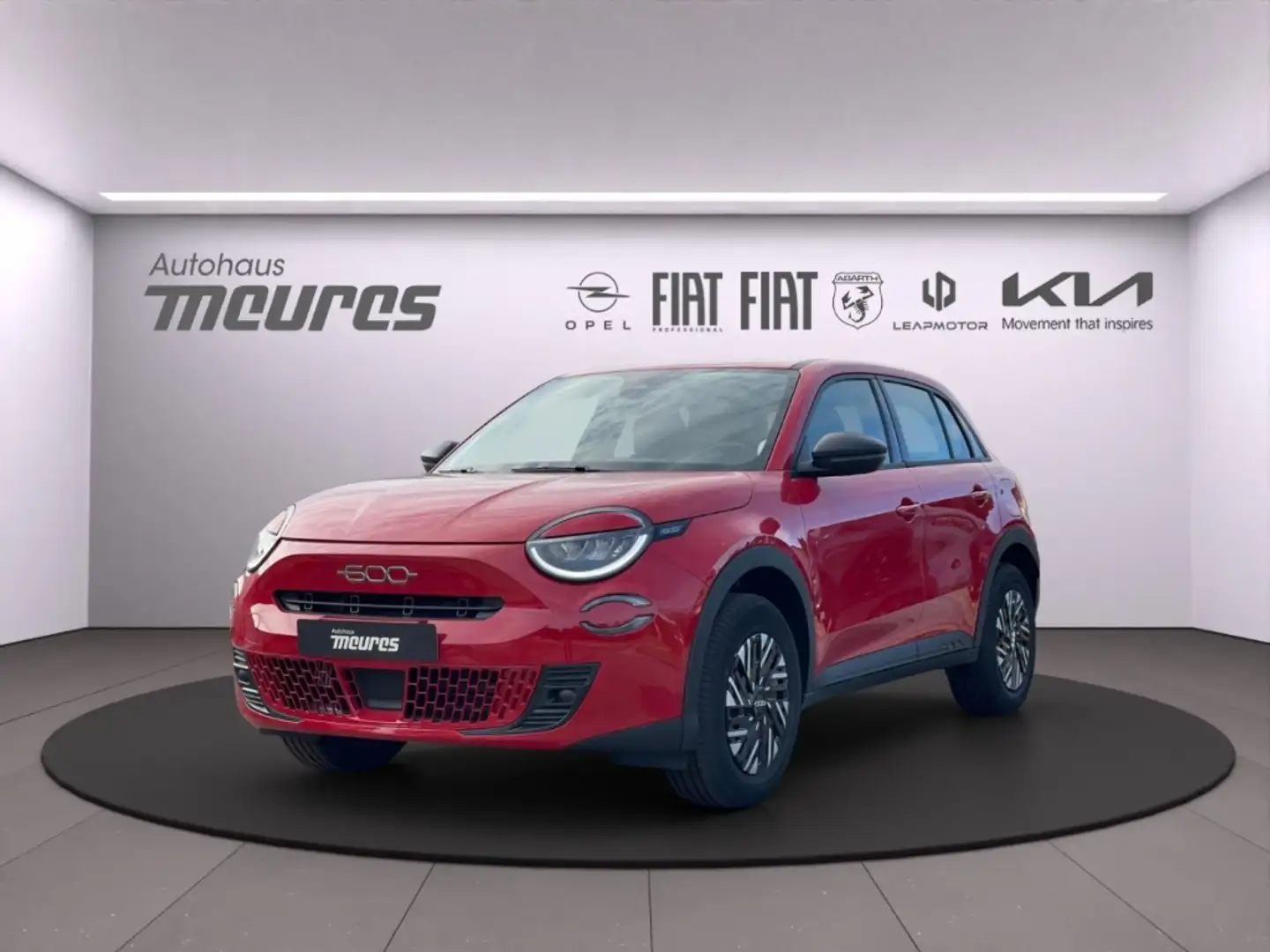 Fiat 600 Hybrid 110 PS, Rot, DCT, Allwetter LED-Scheinwerfe Roşu - 1
