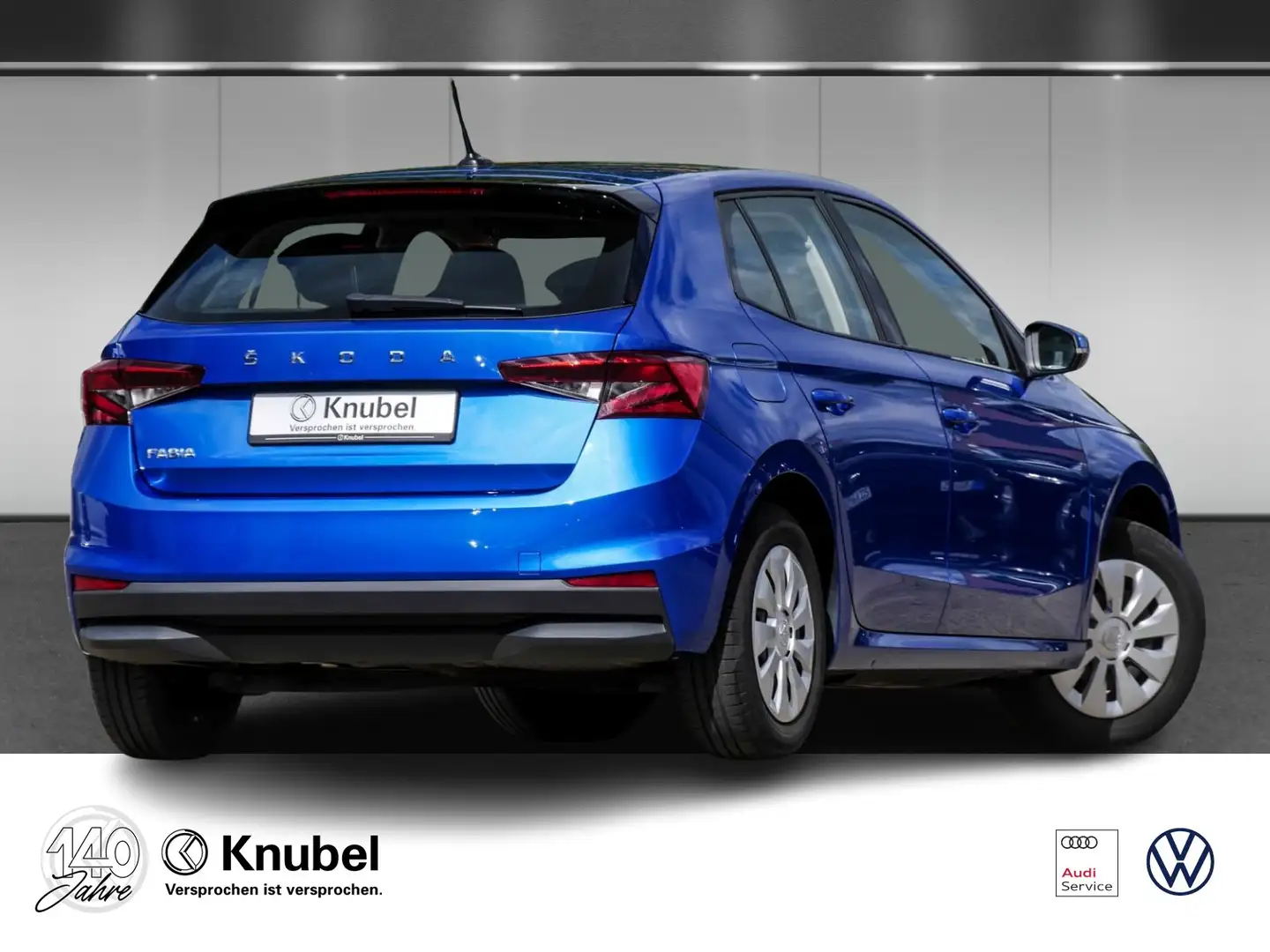 Skoda Fabia Ambition 1.0 TSI SHZ DAB LED Klima Bleu - 2