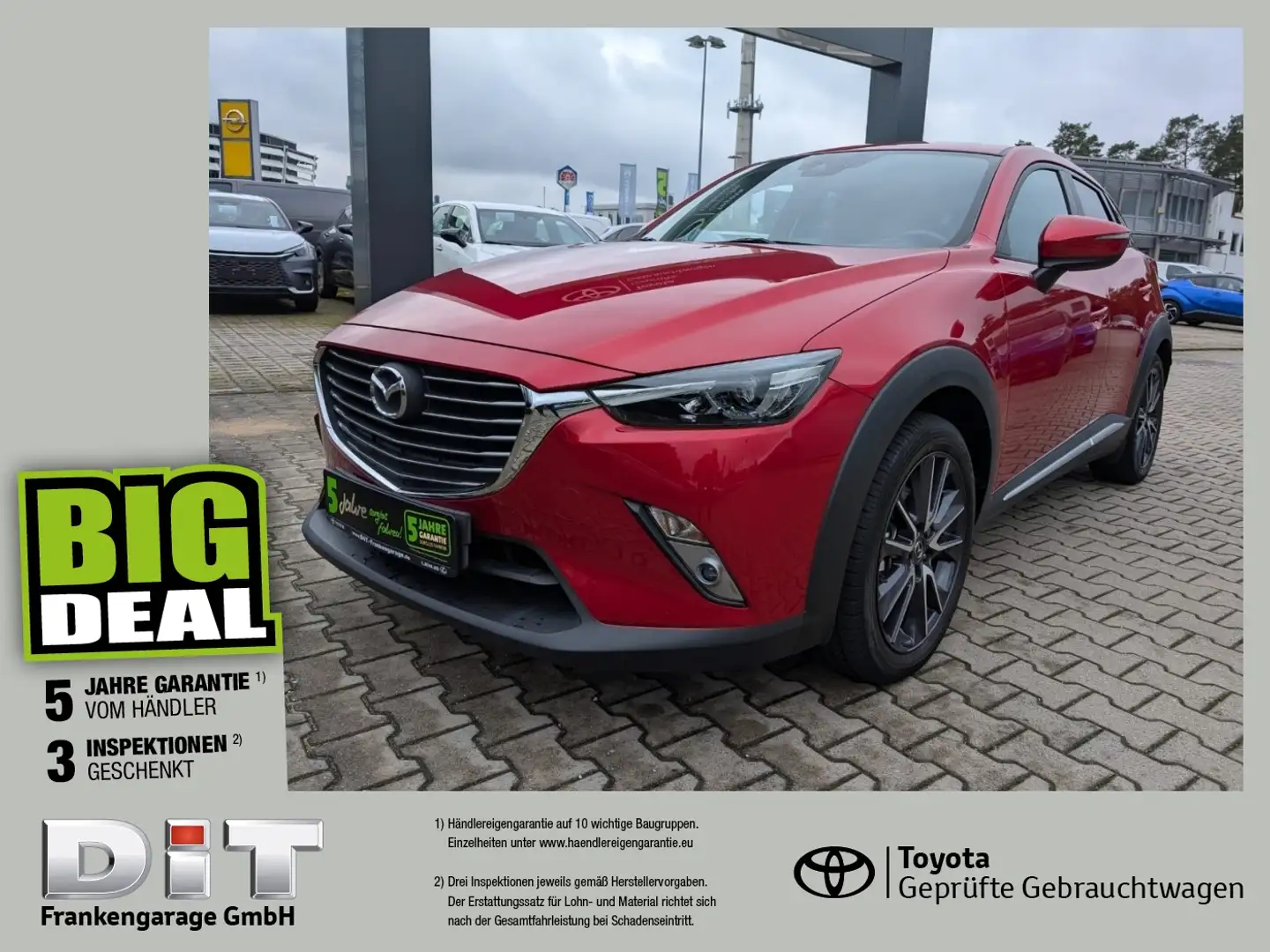 Mazda CX-3 2.0 SKYACTIV-G Sports-Line LED, Kamera, AHK Rot - 1