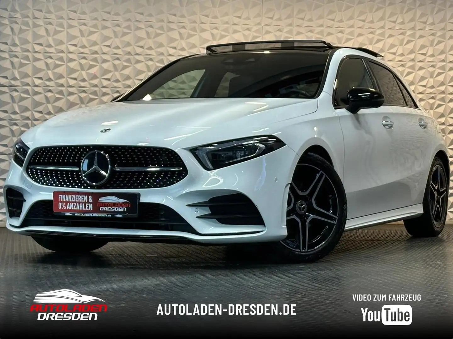 Mercedes-Benz A 200 A200d AMG NIGHT* MULTIBEAM#SHZ#SH#AHK#PANO#KEYLE Weiß - 1