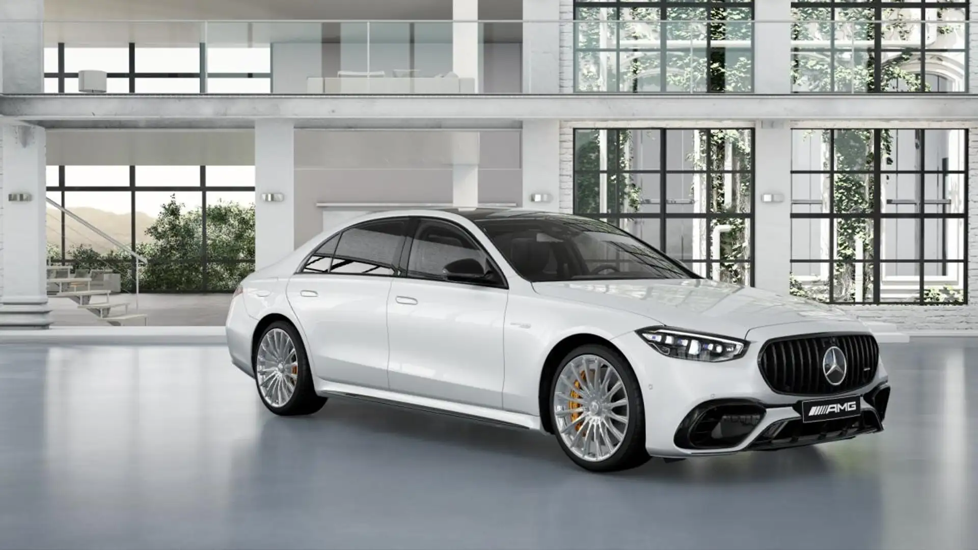 Mercedes-Benz S 63 AMG lang / First Class Fond / TV / Burmester 4D Weiß - 1