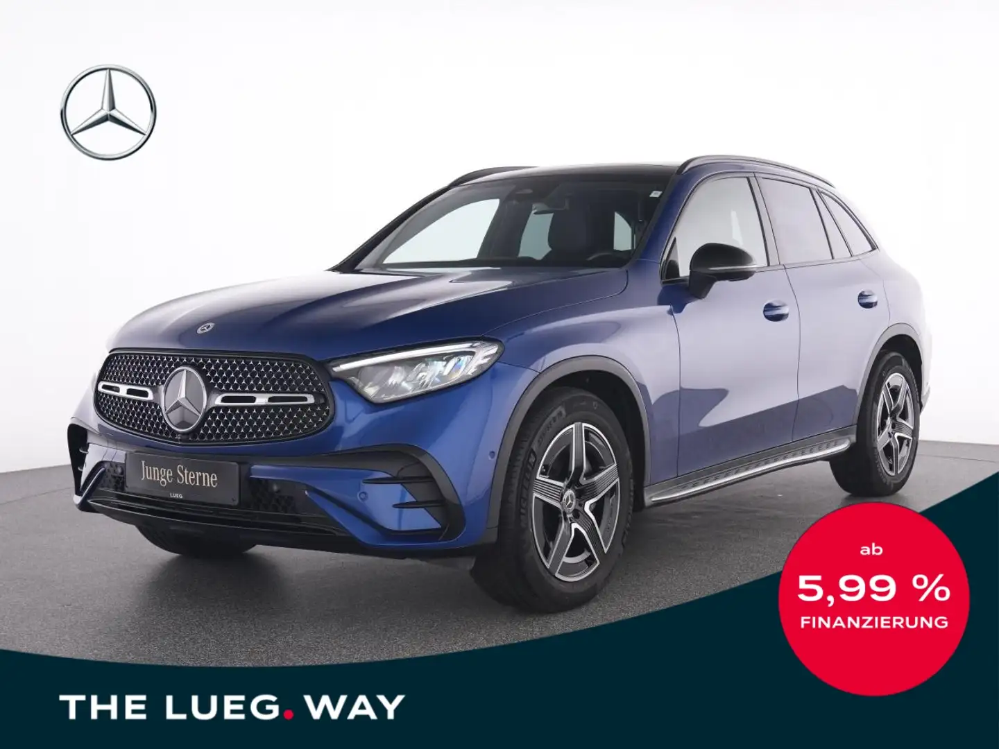 Mercedes-Benz GLC 200 4M AMG+MBUX+LED-HP+Pano+Night+EHeck+Totw Bleu - 1