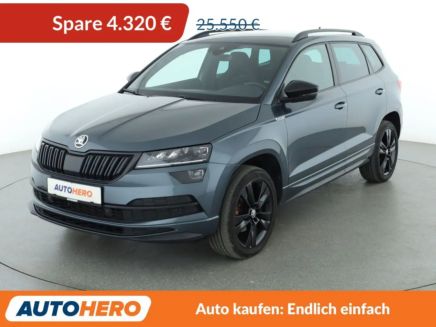 Skoda Karoq 1.5 TSI ACT SportLine Aut.*NAVI*CAM*SHZ* Grau - 1