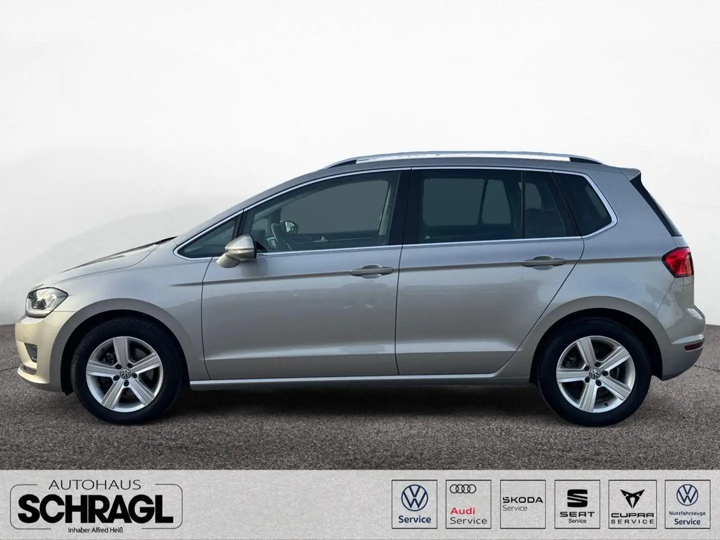 Volkswagen Golf Sportsvan 1.4 TSI HIGHLINE+XENON+NAVI+SITZH Zilver - 2