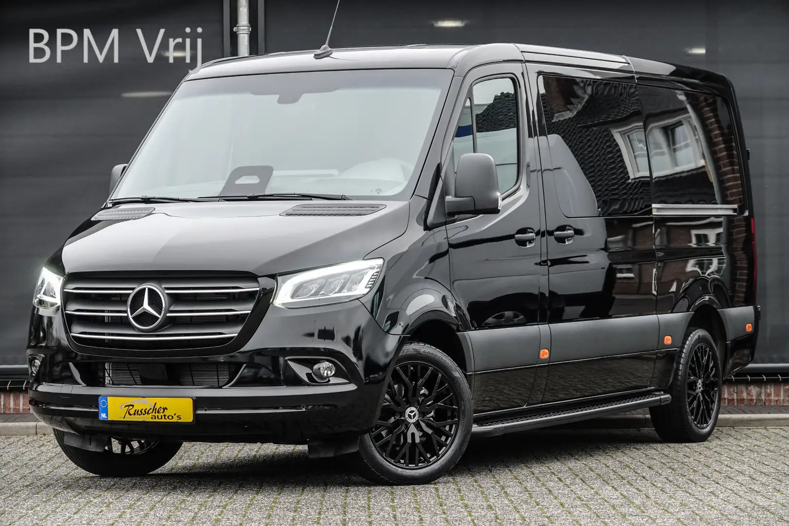 Mercedes-Benz Sprinter L2H1 DC 319Cdi 190Pk 9G-tronic | RWD | 2xSchuifdeu Negro - 1