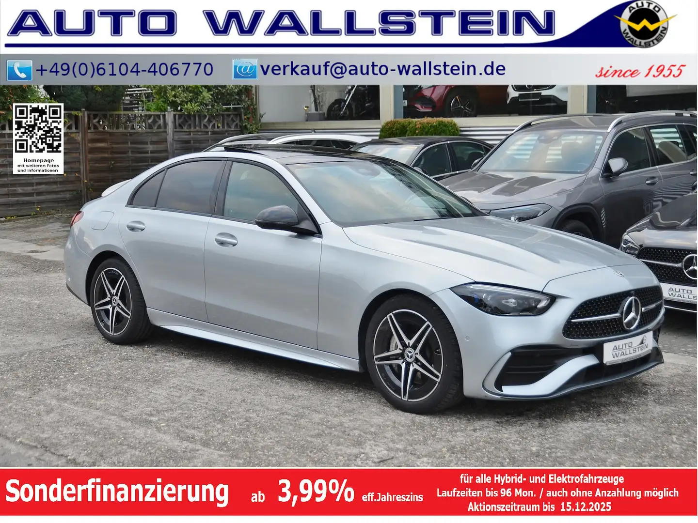 Mercedes-Benz C 300 d EDITION AMG-Line Adv+ (PSD Night Distron Argent - 1