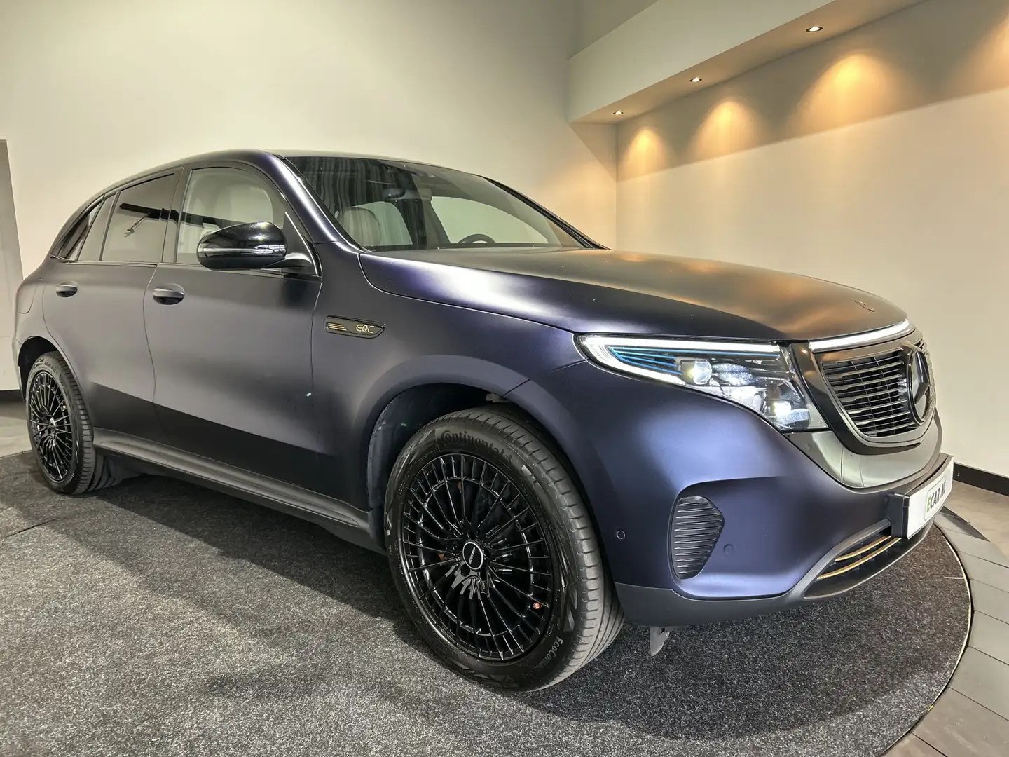 Mercedes-Benz EQC 400 4MATIC Premium 80 kWh SOH 96,6% | wrap mat blauw | Blau - 1