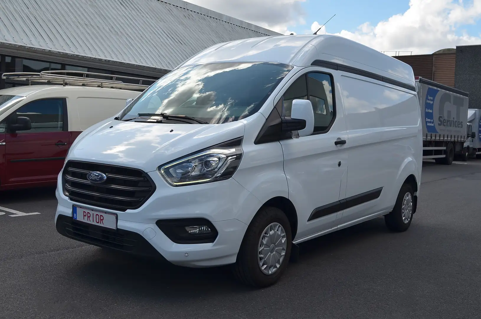 Ford Transit Custom (€19.413 ex BTW) L2H2 2.0 TDCi EUR6d CarPlay Blanc - 1