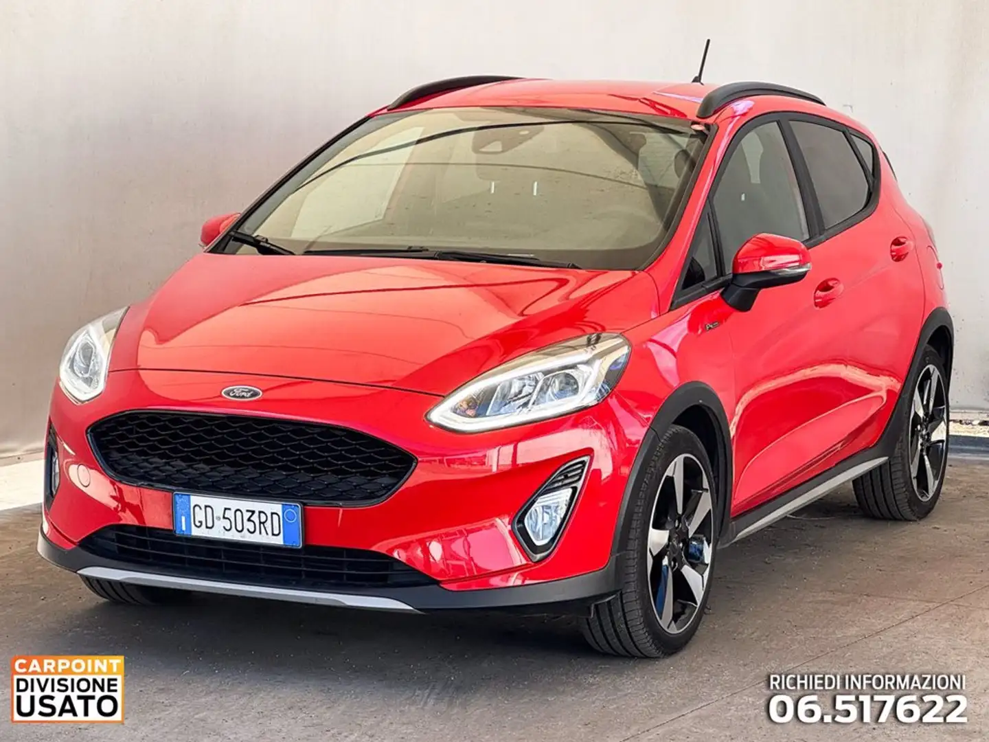 Ford Fiesta active 1.0 ecoboost h s&s 125cv my20.75 Red - 1