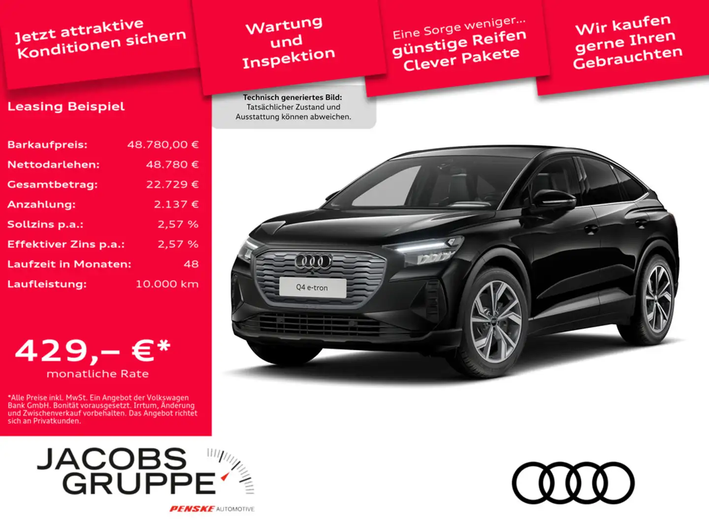 Audi Q4 e-tron Schwarz - 1