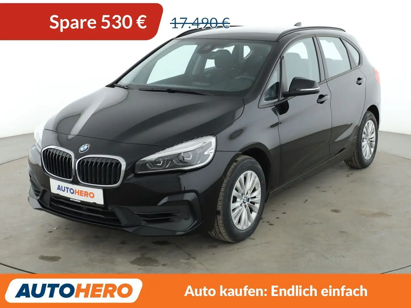 BMW 218 218i Active Tourer Advantage Aut.*NAVI*LED*TEMPO* Noir - 1