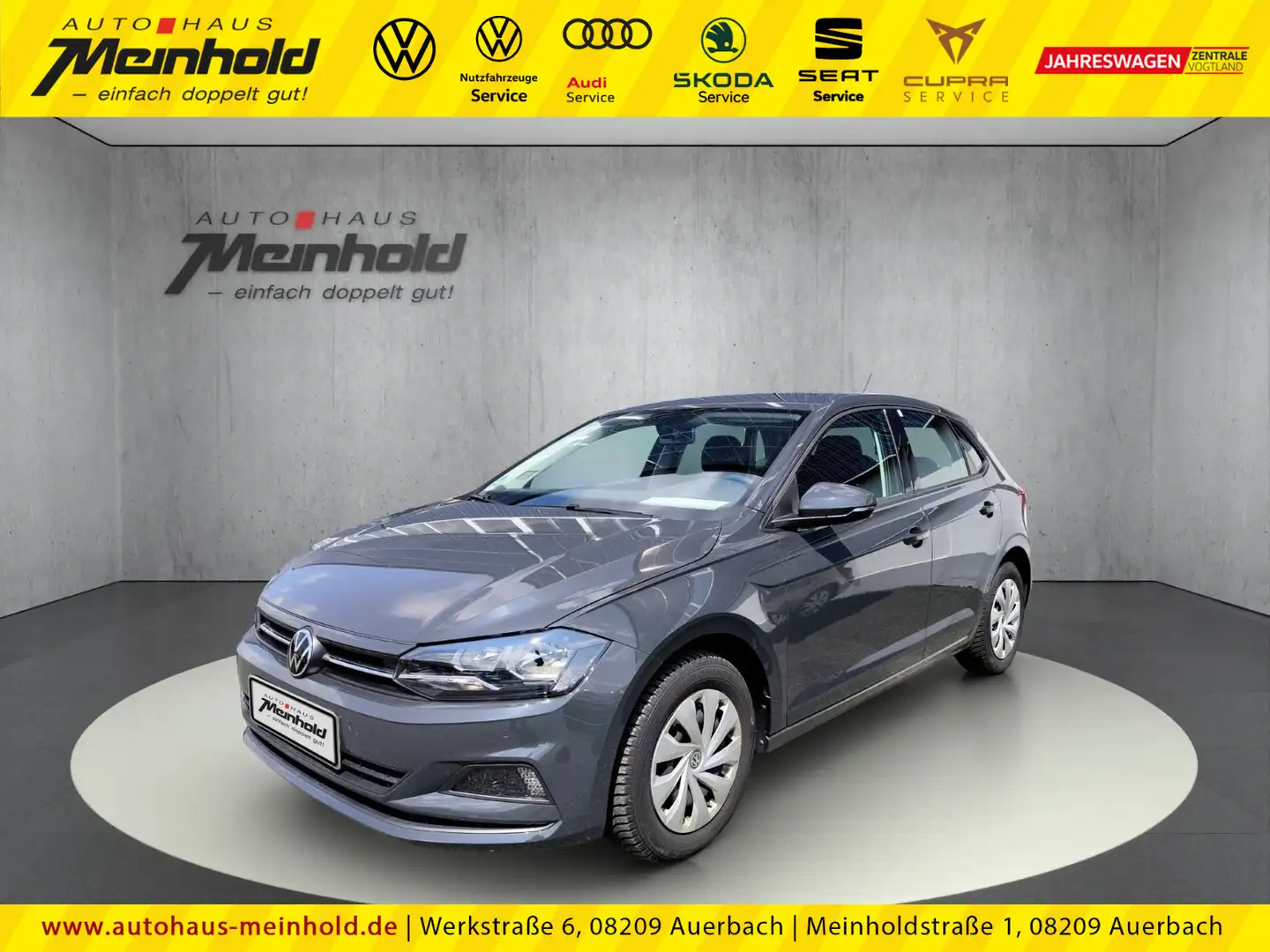 Volkswagen Polo 1.0 Comfortline, AHK abnehmbar, EPH, Klima Gris - 1
