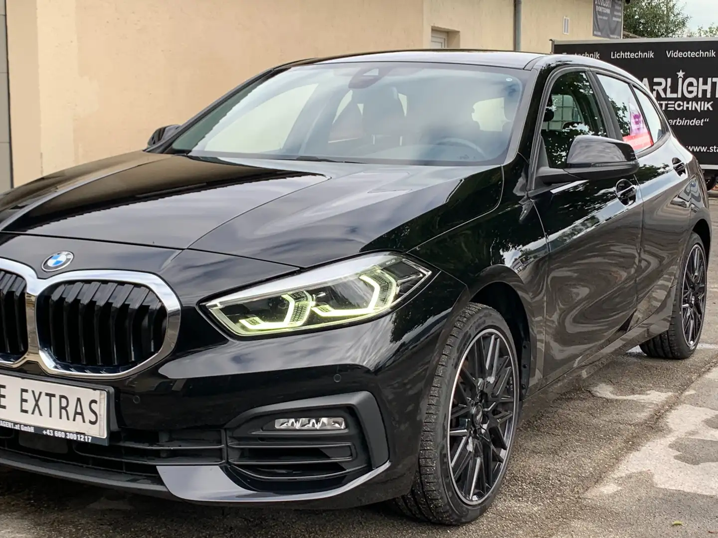 BMW 118 118i Advantage, OHNE Mängel Pickerl NEU +Extras Schwarz - 1