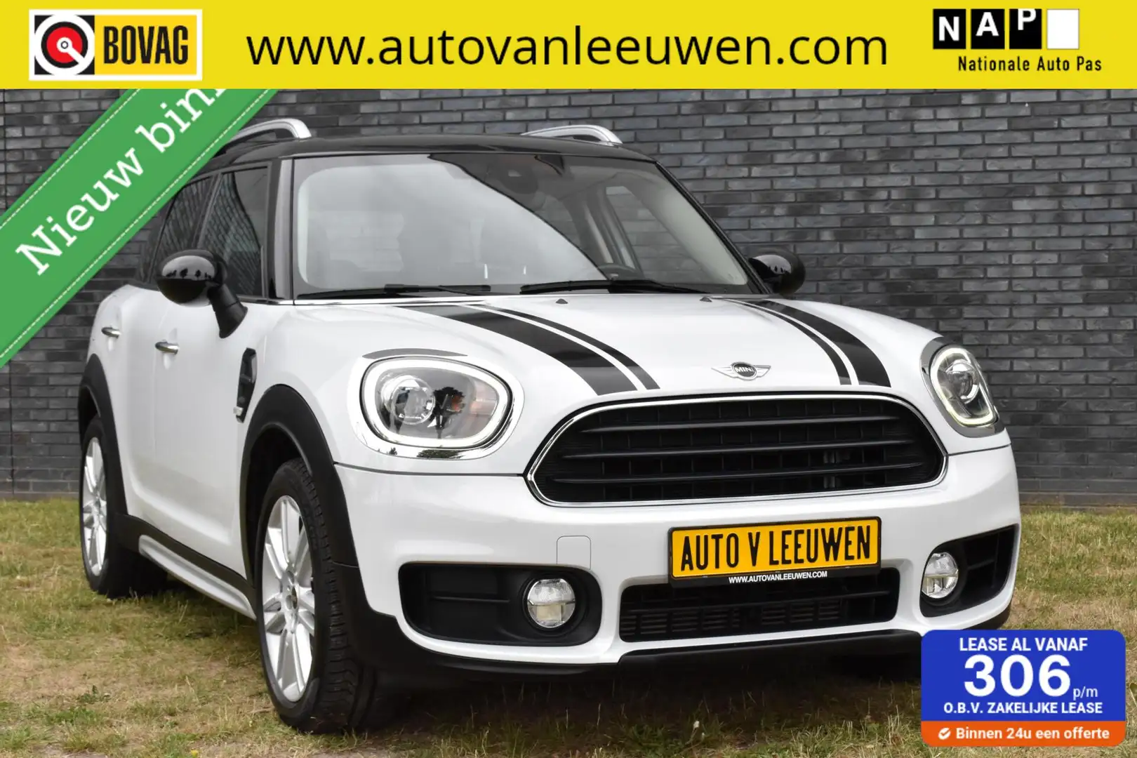 MINI Cooper Countryman 1.5 NAVI/XENON LED/AUTOMAAT/HALF LEDER/ETC.! Wit - 1