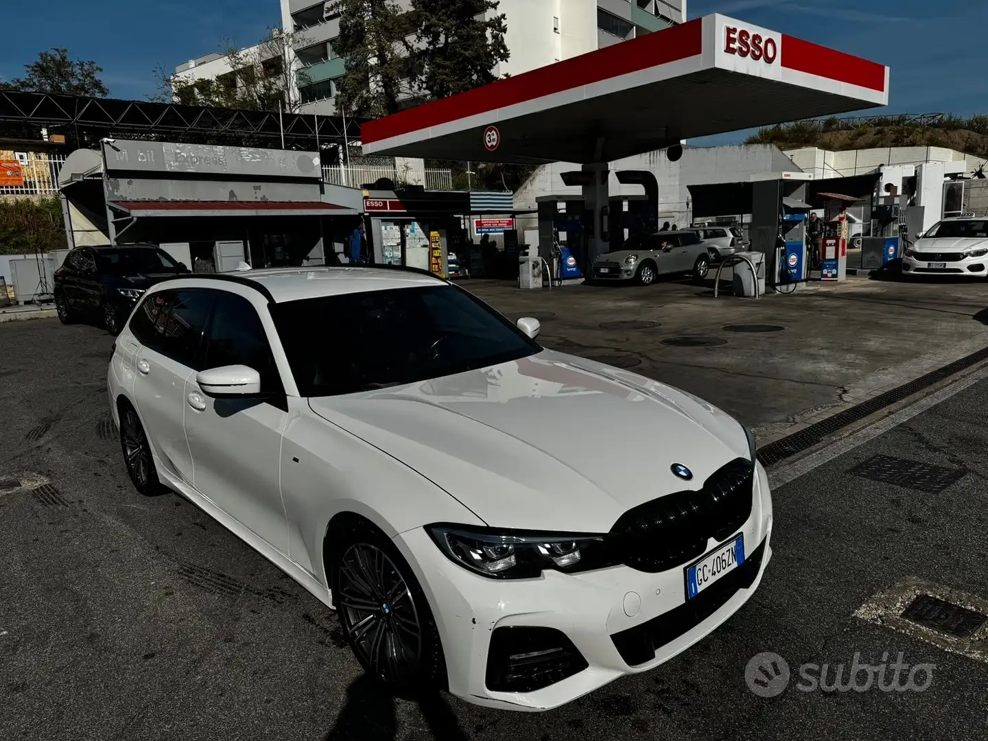 BMW 330 330i Touring Msport auto Bianco - 1
