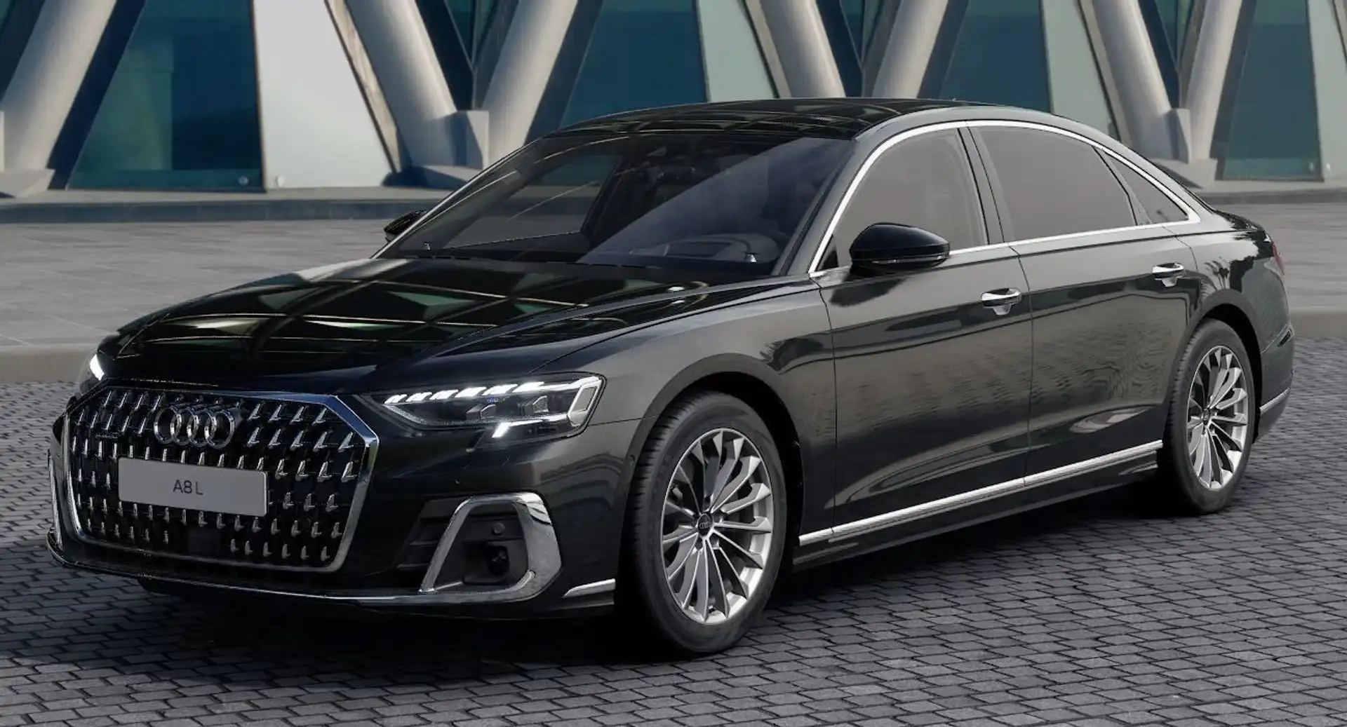 Audi A8 Lang 55TFSI qu B&O ADV. NACHT DIGIMATRIX 360° Noir - 1