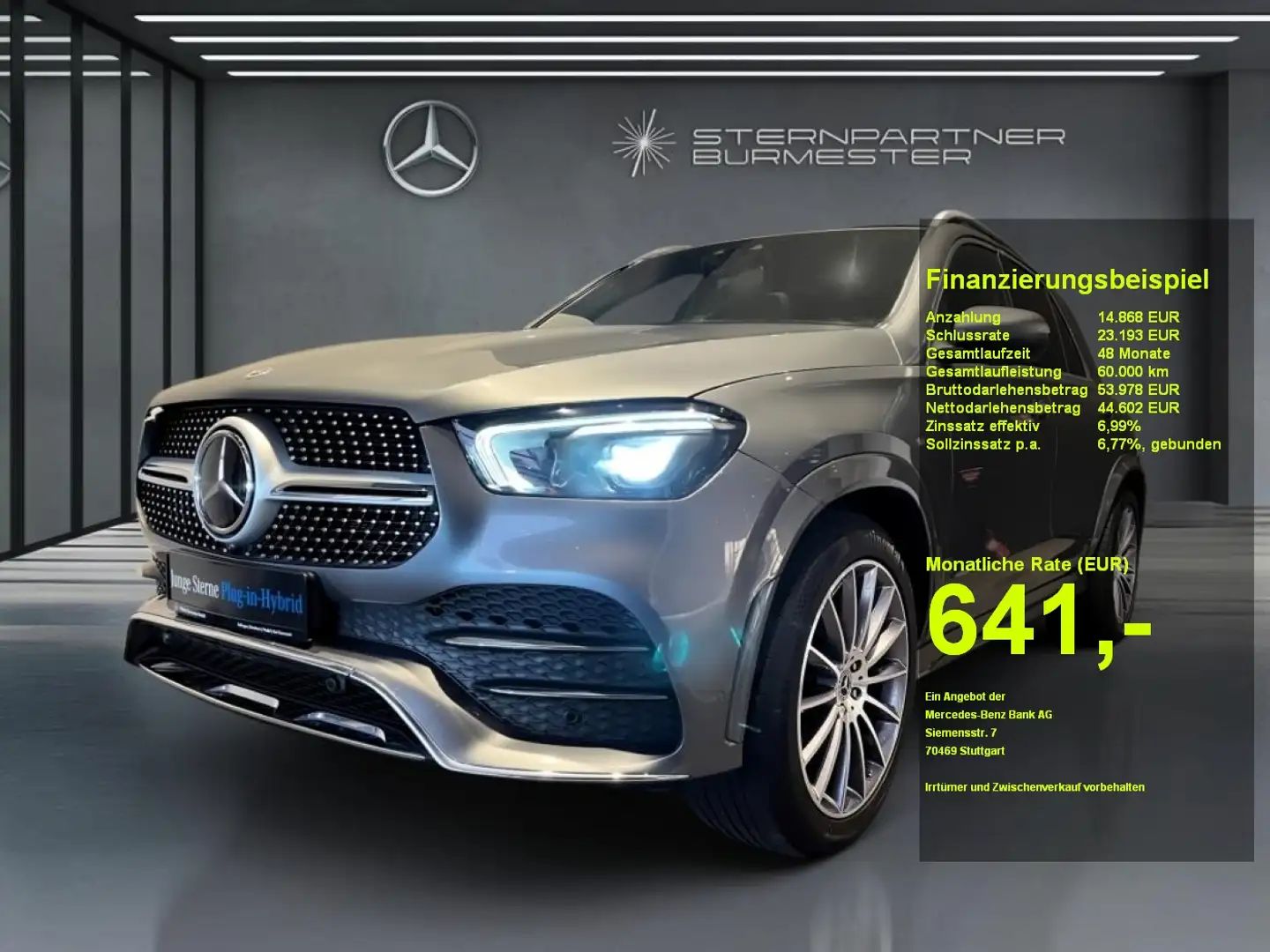 Mercedes-Benz GLE 350 de 4M AMG+MBUX+Ambiente+WIDE+Burmester Grigio - 1