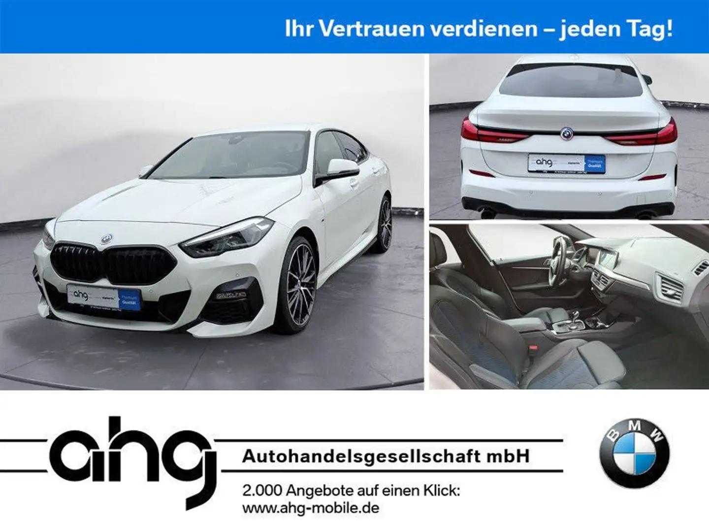 BMW 220i Gran Coupe M Sport Sportsitze PDC Blanc - 1