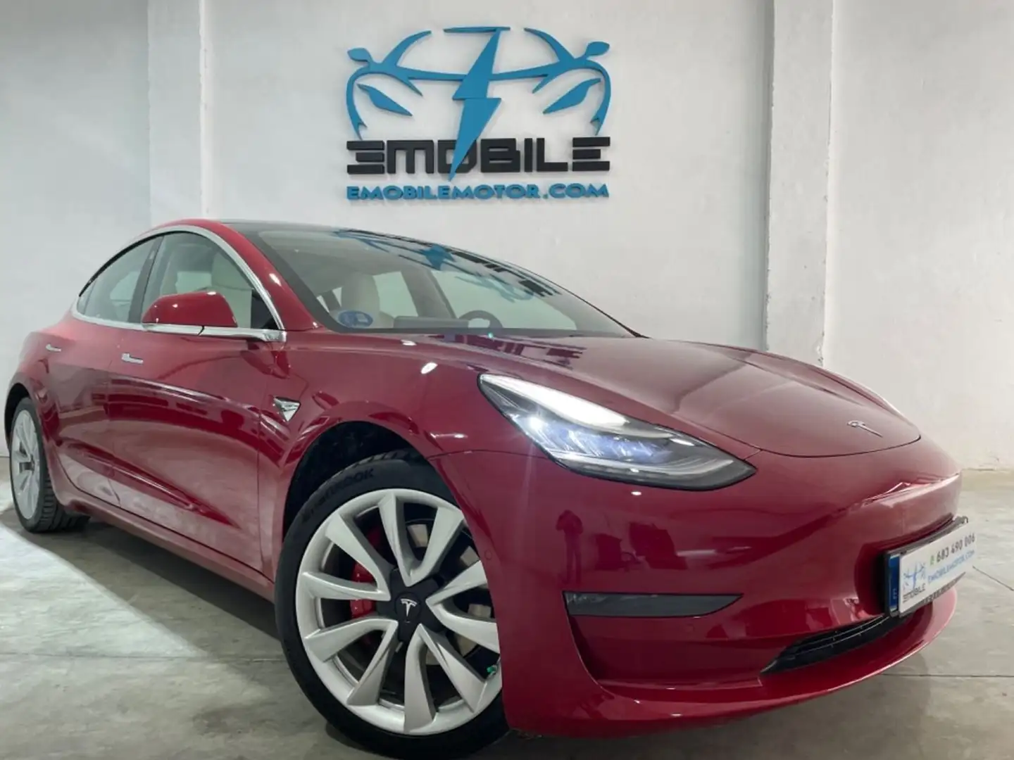 Tesla Model 3 Model 3 Long-Range RWD. FSD!!!!! TOW BAR, HOMELINK Piros - 1