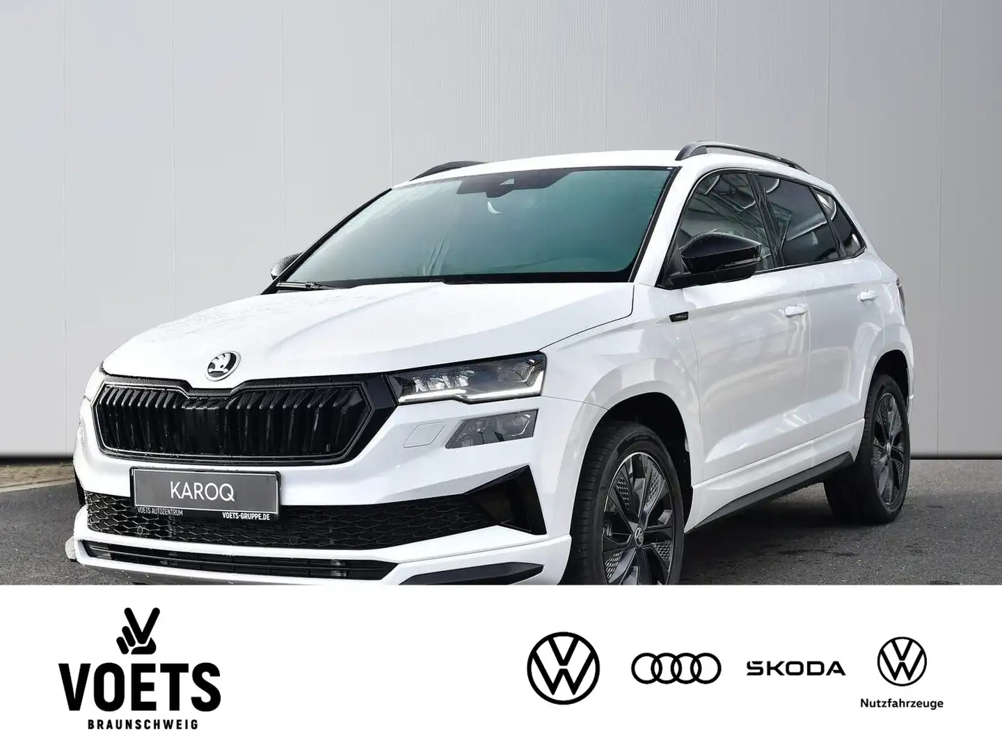 Skoda Karoq Sportline 1.5 TSI DSG NAVI+AHK+MATRIX-LED Weiß - 1