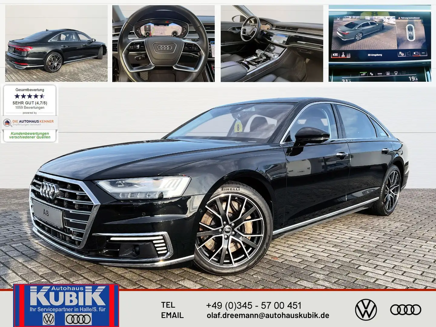 Audi A8 A8 L 60 TFSIe quattro tiptronic - UPE 150.000 Euro Noir - 1