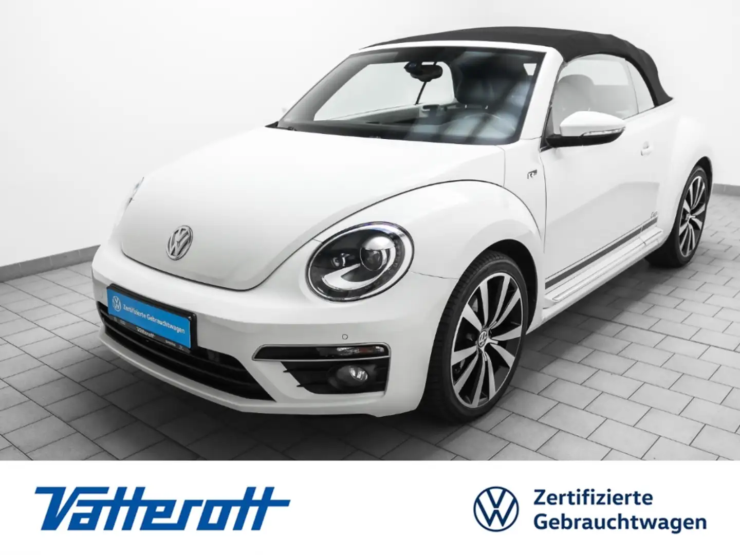 Volkswagen Beetle Cabrio 1.4 TSI DSG Cup R line Exterieur Leder Navi Blanco - 1