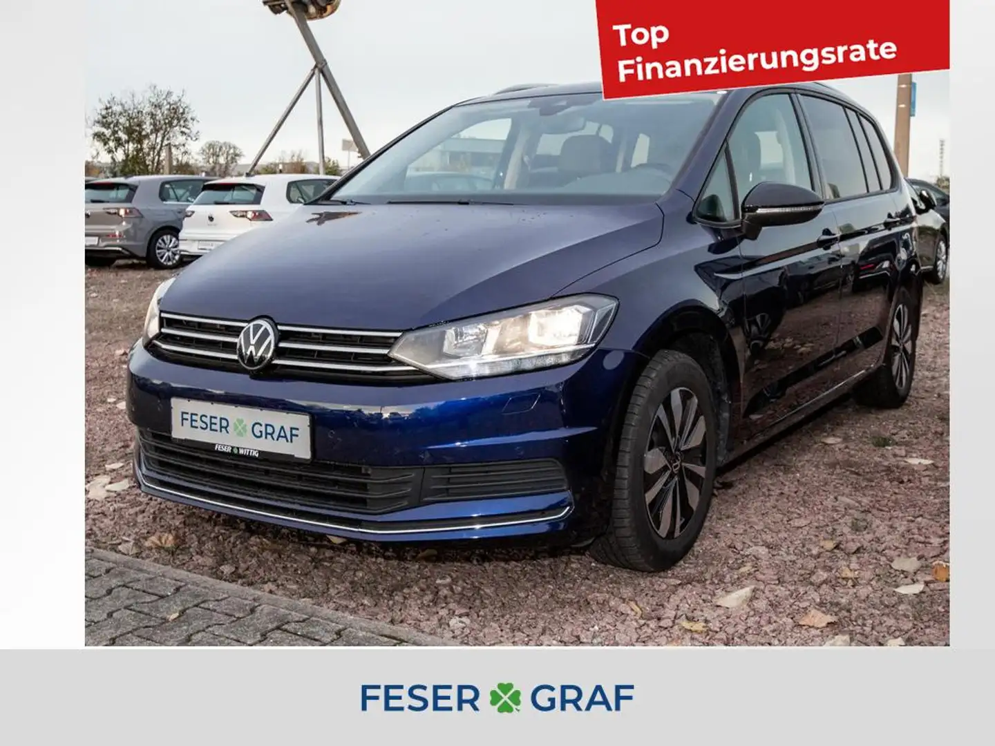 Volkswagen Touran 1.5 TSI Comfortline ACC/Navi/Kamera/SHZ Blau - 1