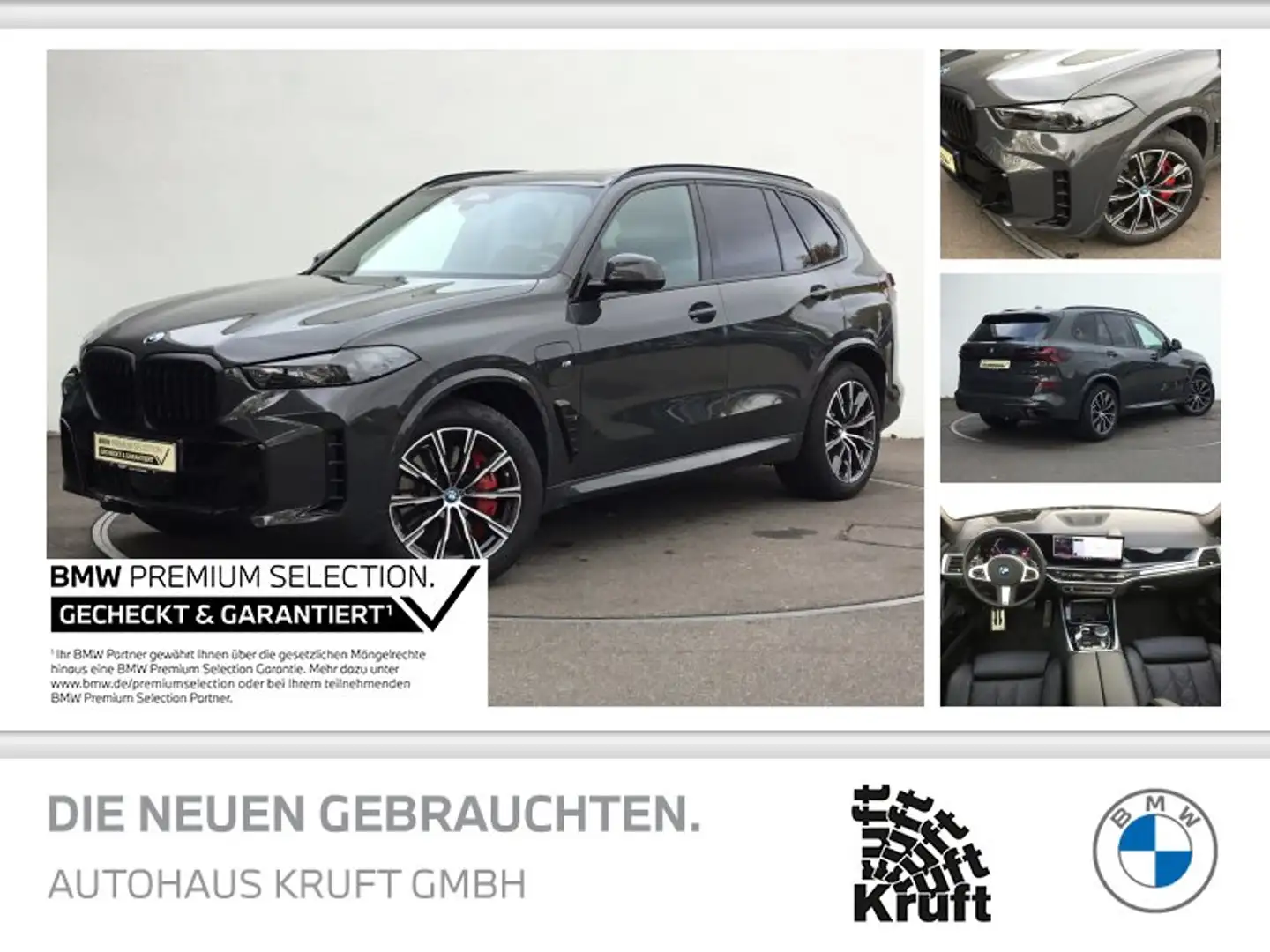 BMW X5 xDrive50e M SPORT PRO+PANO+AHK+PAP+HK SOUND Grijs - 1