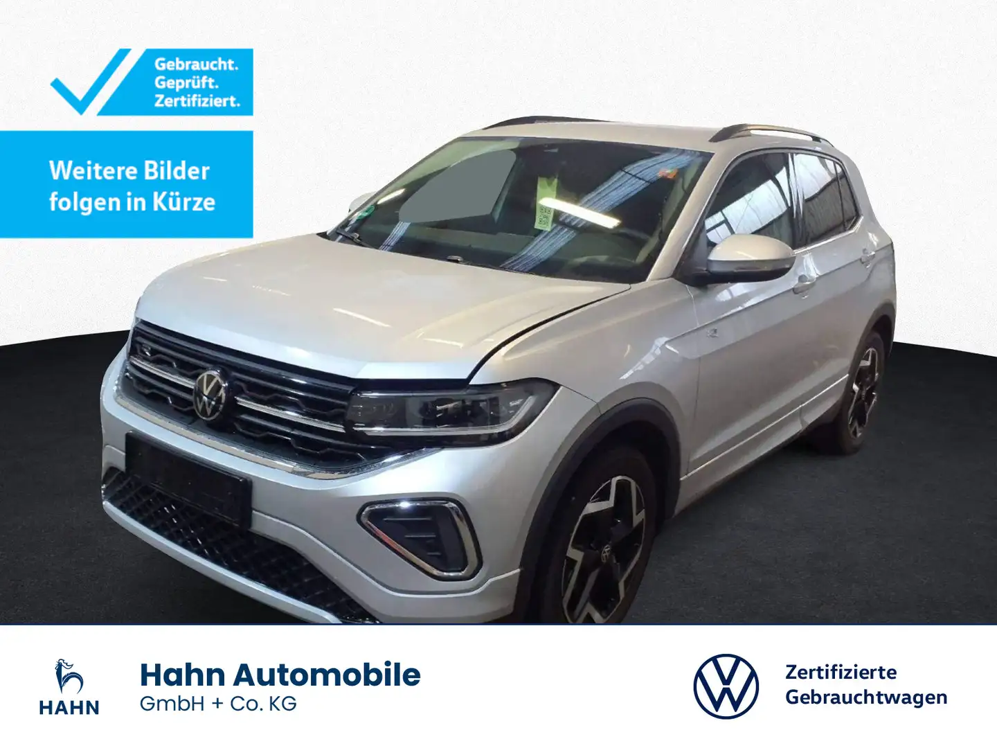 Volkswagen T-Cross 1.5TSI DSG R-Line Matrix Nav AHK CAM APP Silber - 1