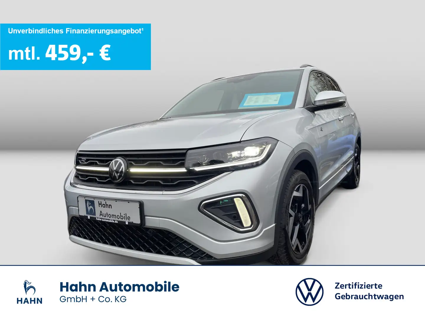 Volkswagen T-Cross 1.5TSI DSG R-Line Matrix Nav AHK CAM APP Argent - 1