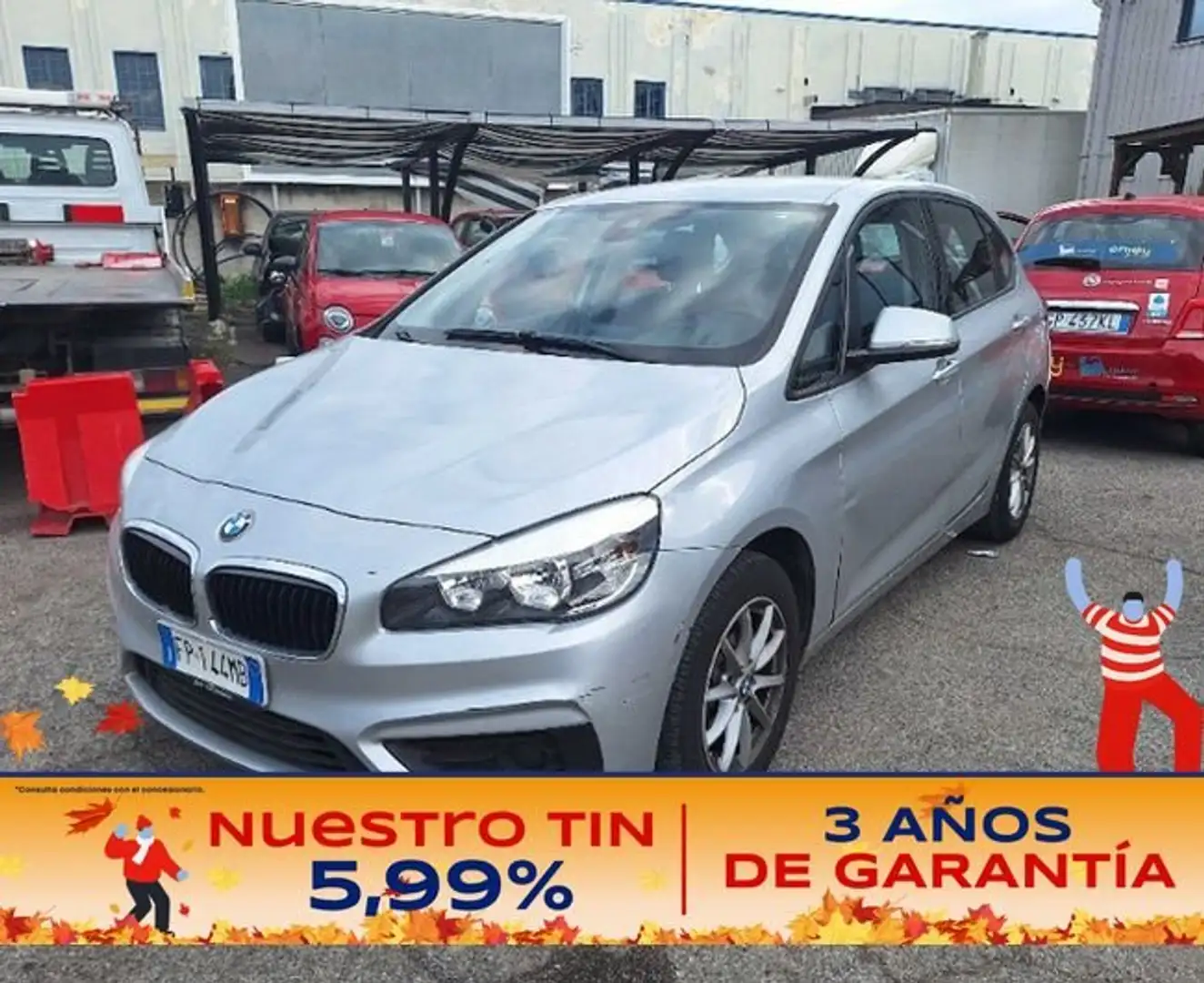 BMW 218 218d Gris - 1