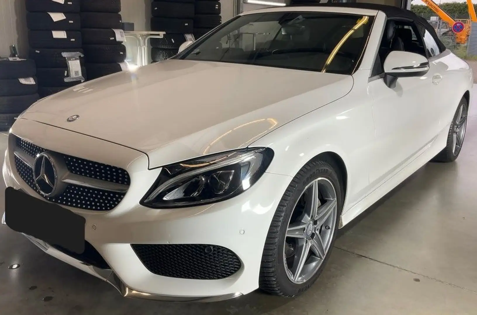 Mercedes-Benz C 180 Cabrio AMG LED Navigation Totwinkel Blanc - 1