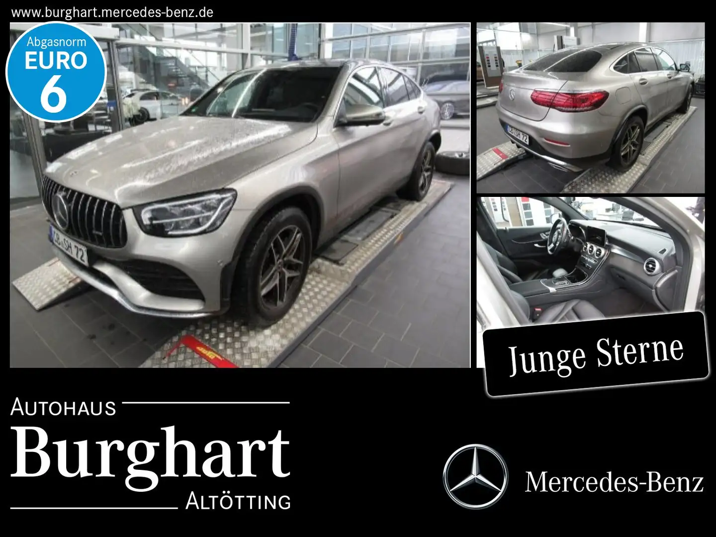 Mercedes-Benz GLC 220 GLC 220 d 4M Coupé AMG Line Exterieur/Navi Silber - 1