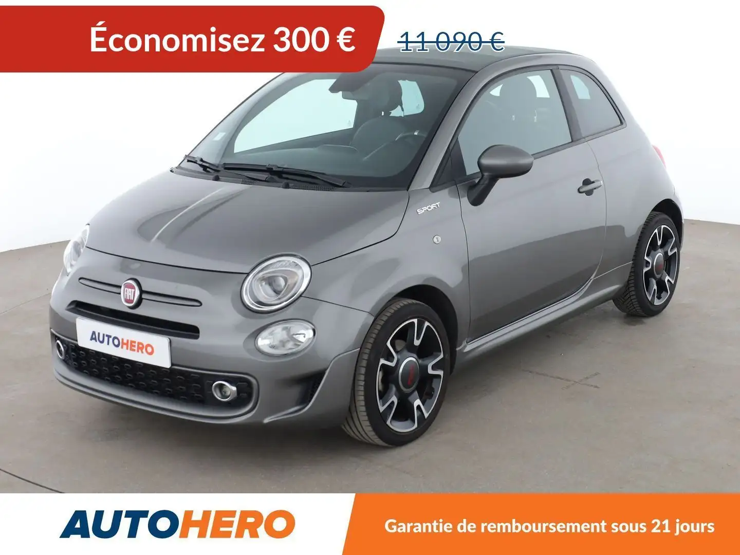 Fiat 500C C 1.0 Hybrid BSG Sport Gris - 1
