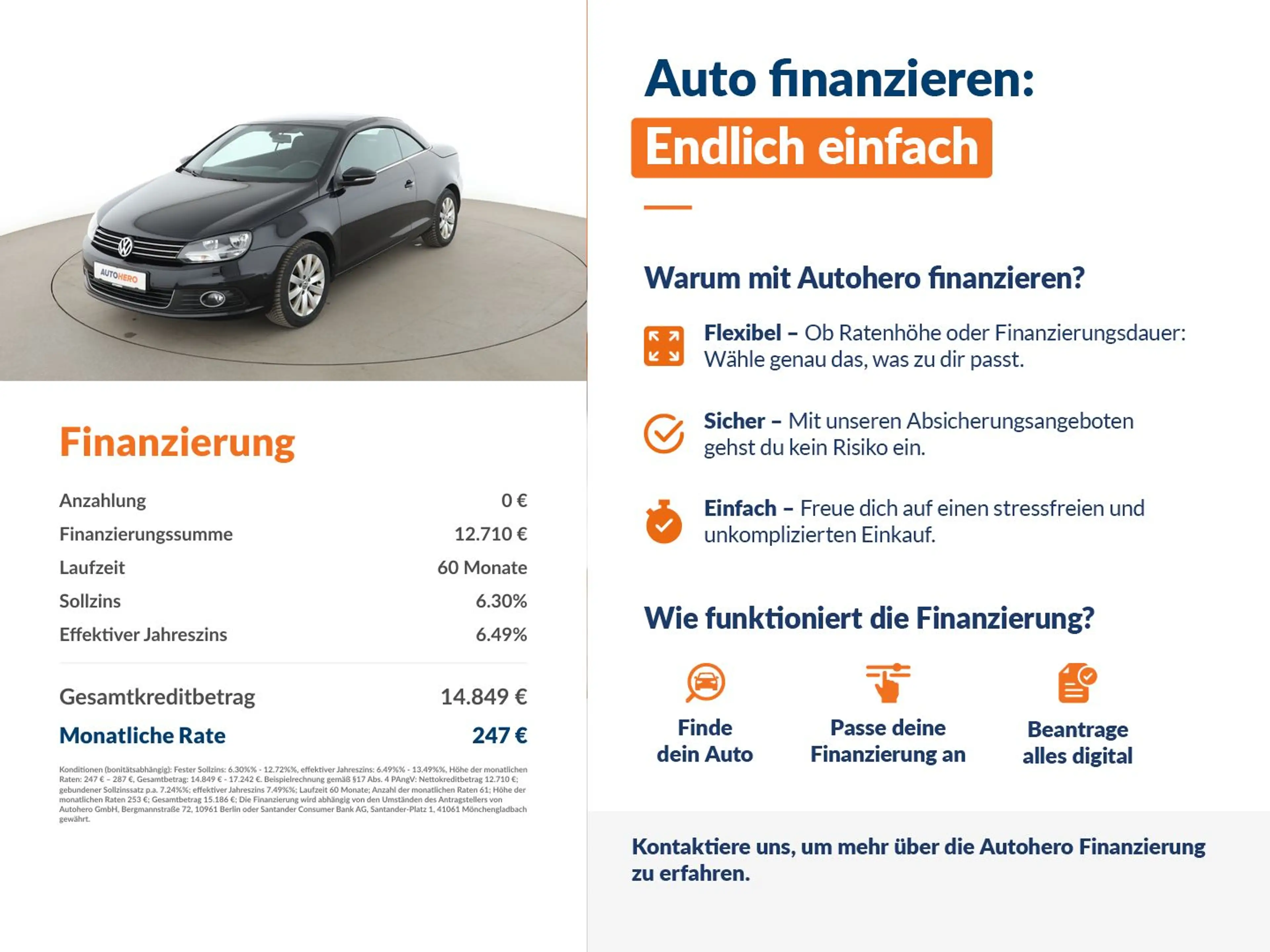 Volkswagen Eos 1.4 TSI BlueMotion *NAVI*TEMPO*PDC*AHK*SHZ*KLIMA* — photo 2