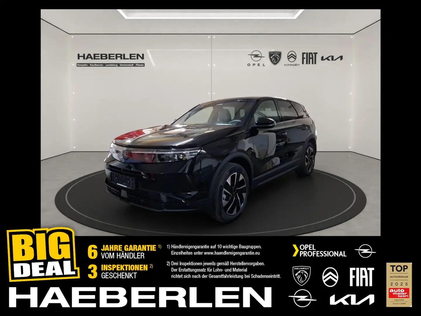 Opel Grandland GS 1.2 Turbo MHEV 360°KameraSchiebedach Schwarz - 1