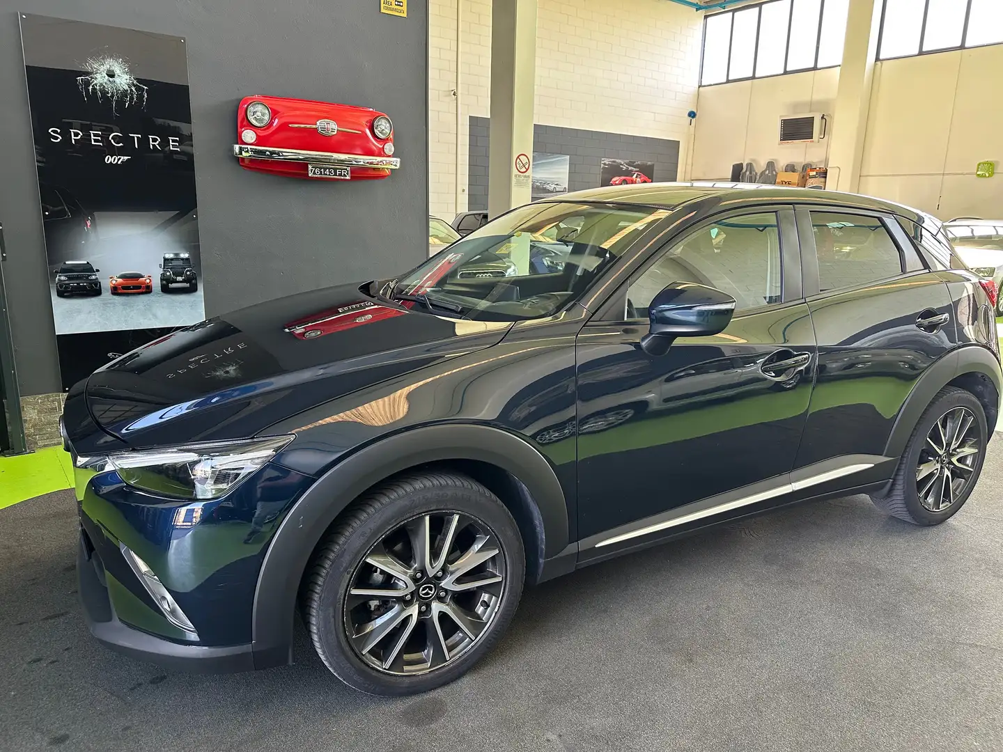 Mazda CX-3 1.5d Exceed 2wd 105cv PELLE-NAVI-TELECAMERA Blu/Azzurro - 1