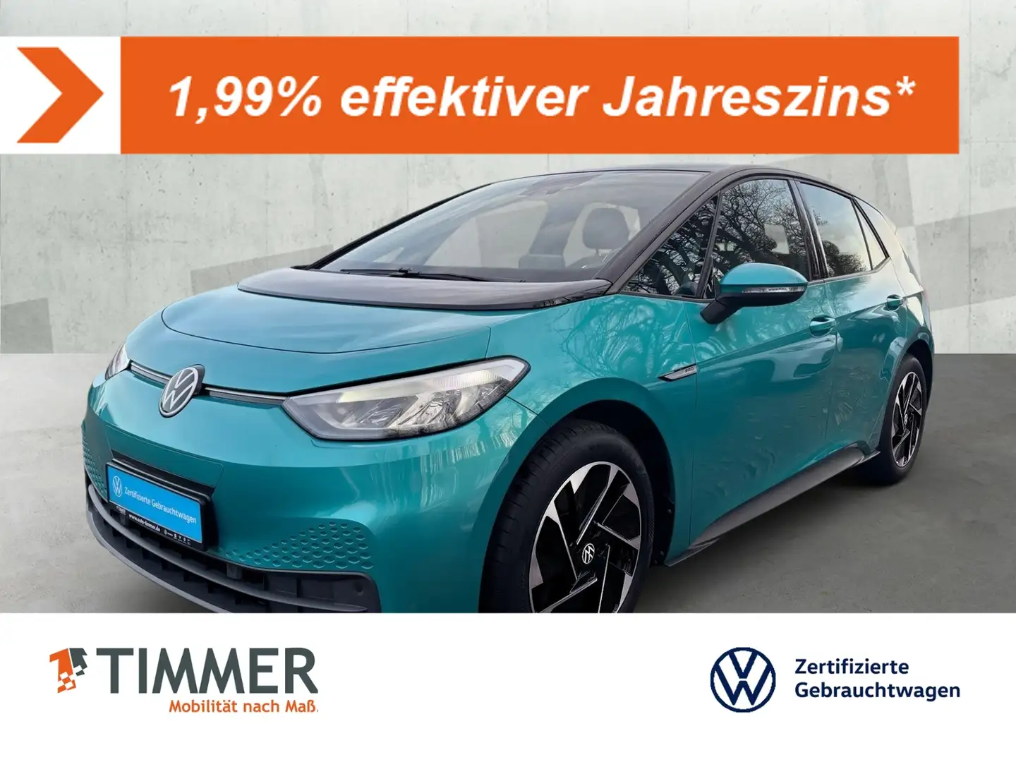 Volkswagen ID.3 PRO PERF. 62 kWh LIFE +LED +ACC +CARPLAY +18" +NA Blau - 1