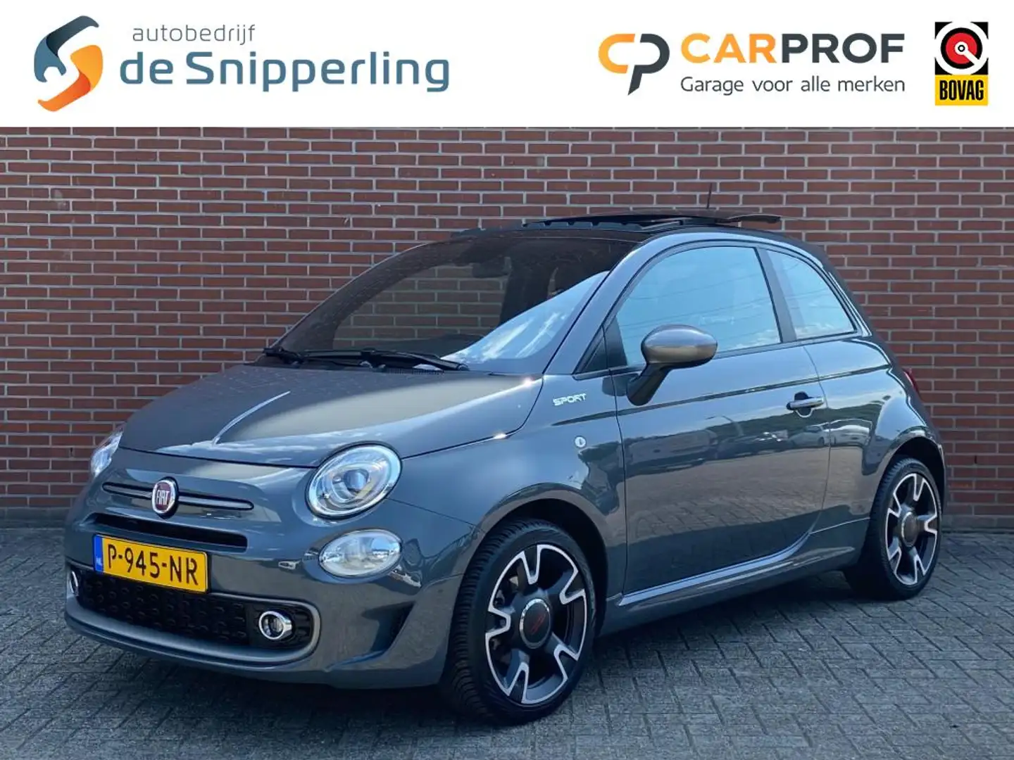 Fiat 500 1.0 HYBRID SPORT SCHUIFKANTEL DAK CRUISE CARPLAY P Gris - 1